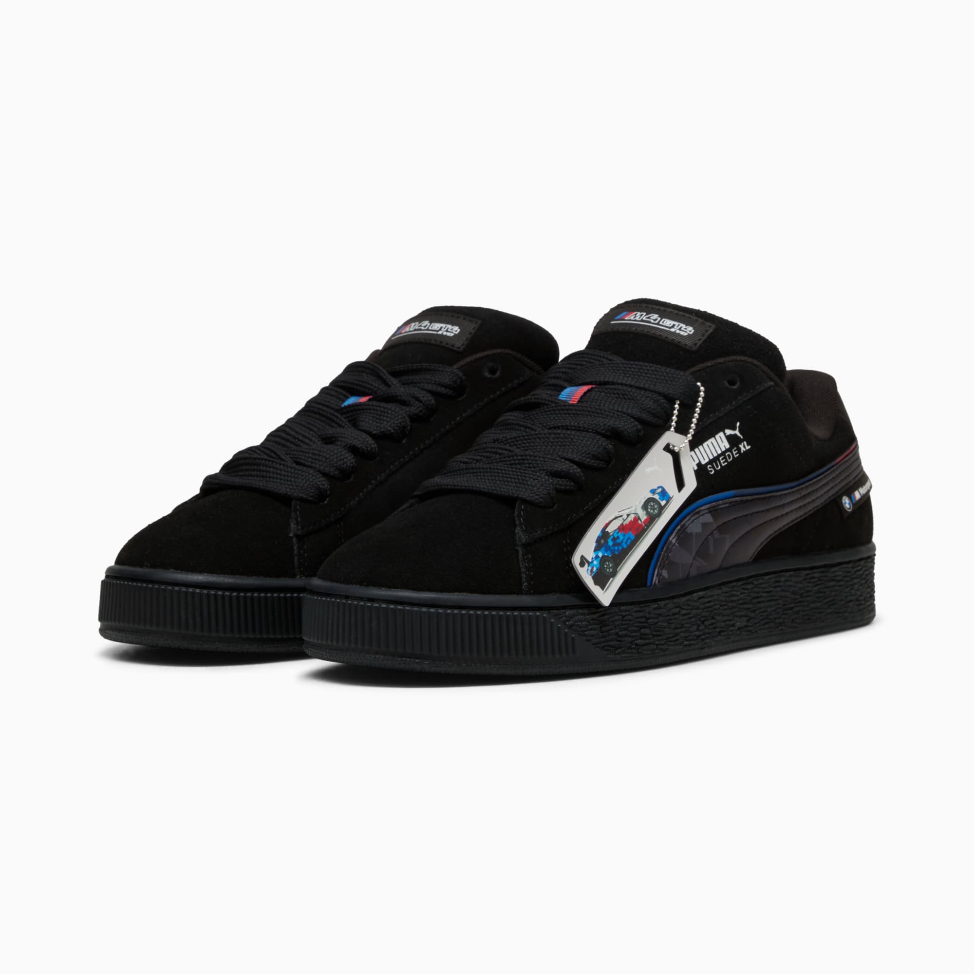 BMW M Motorsport Suede XL Sneakers Unisex, PUMA Black-PUMA Black, large