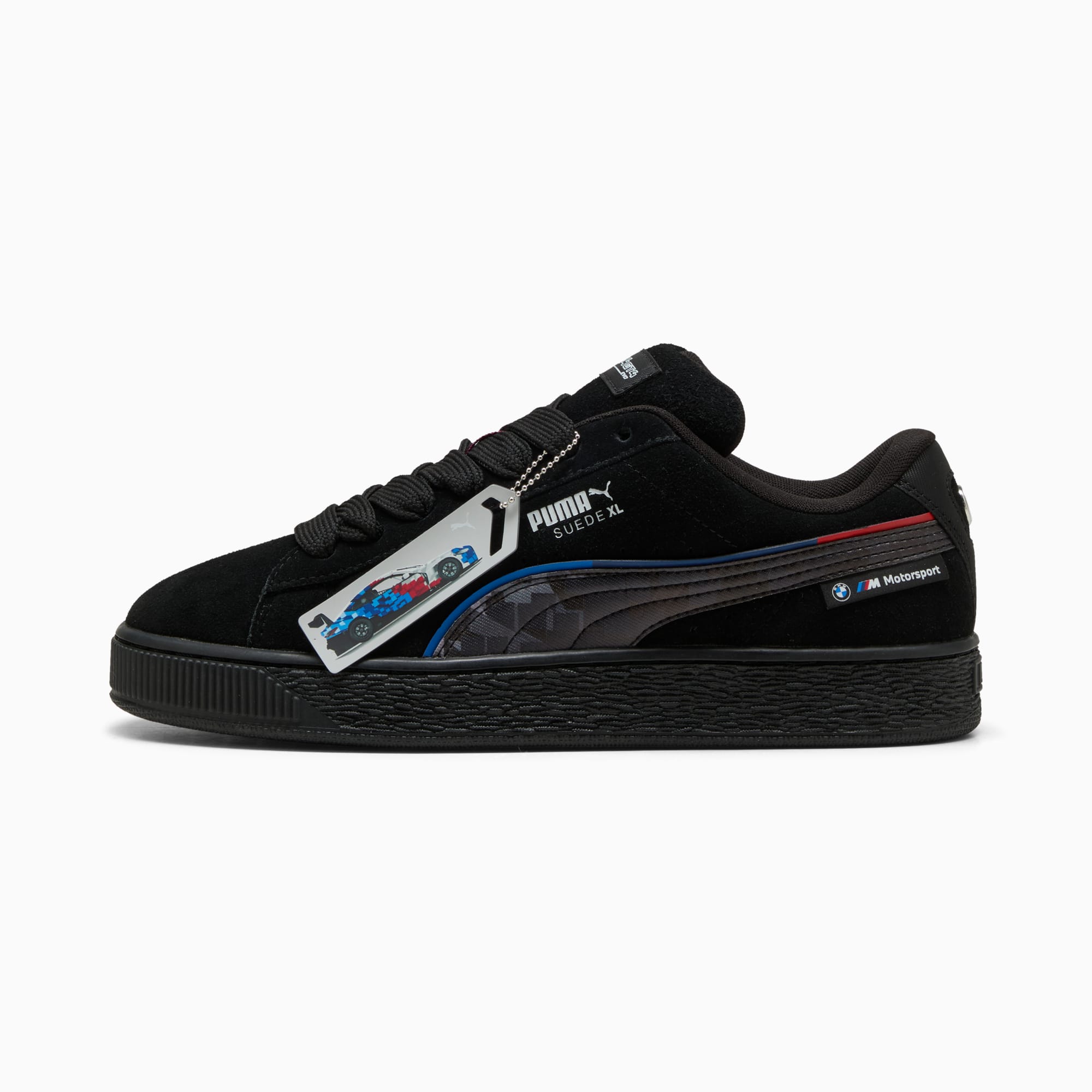 BMW M Motorsport Suede XL Sneakers Unisex, PUMA Black-PUMA Black, large