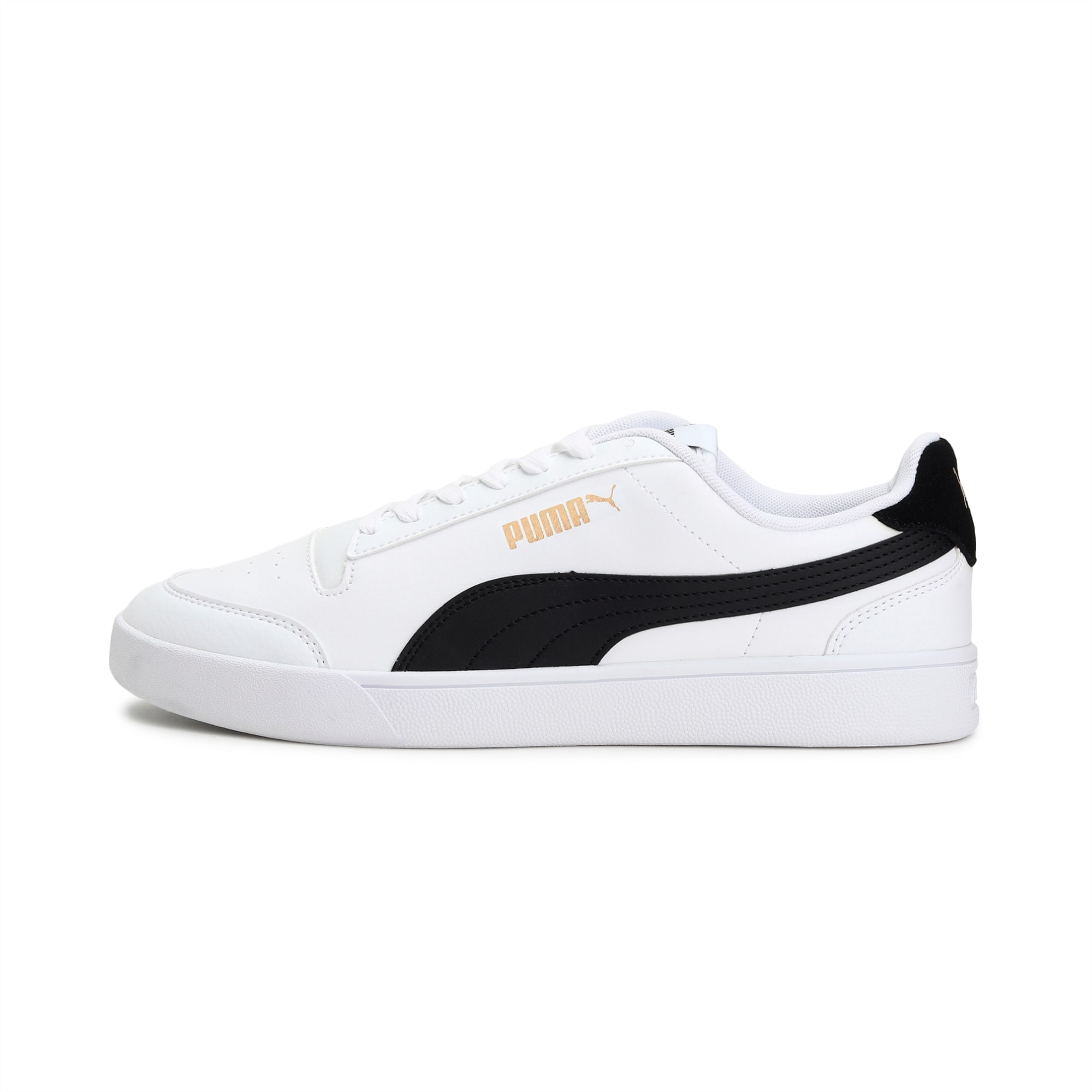 puma white with gold