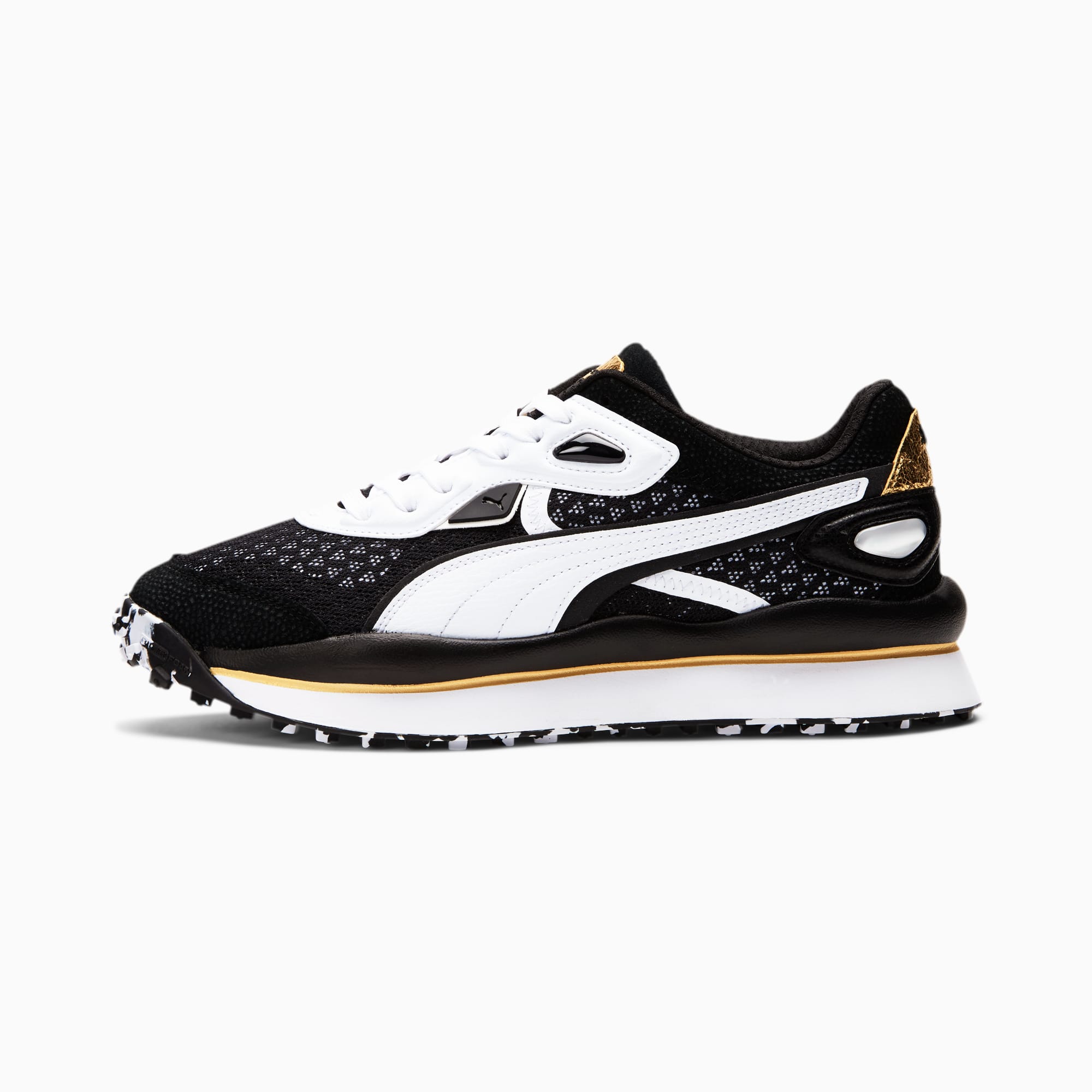 black and gold pumas men's