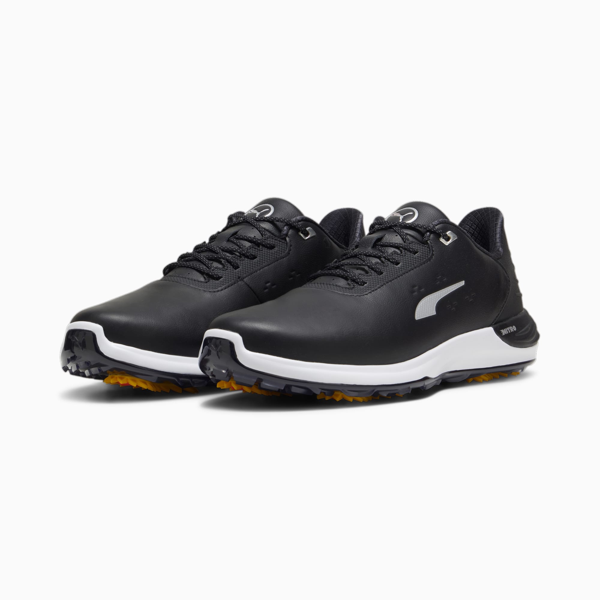Phantomcat NITRO™ + golfschoenen voor heren, PUMA Black-PUMA Silver-Yellow Sizzle, large