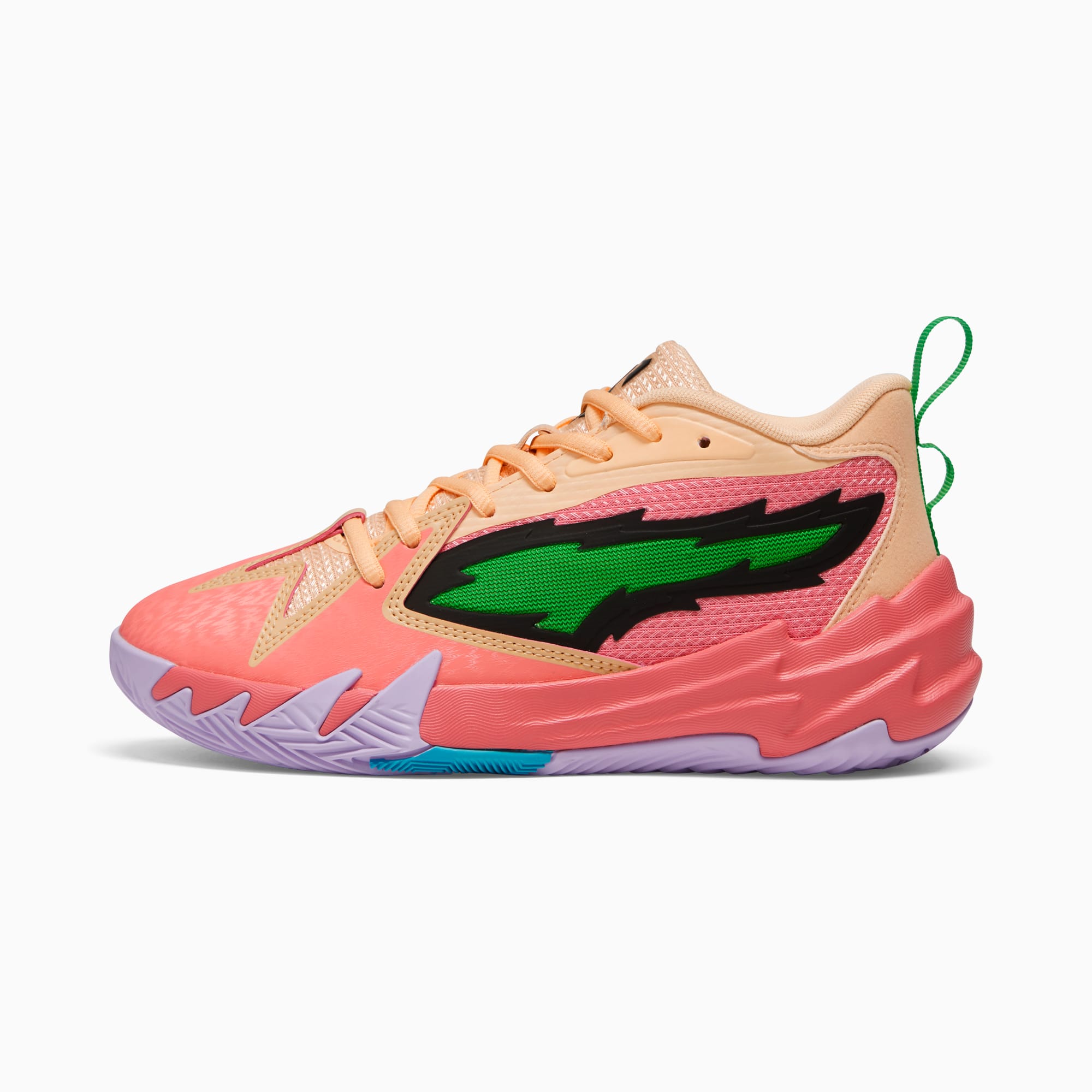 Boys orange basketball shoes discount