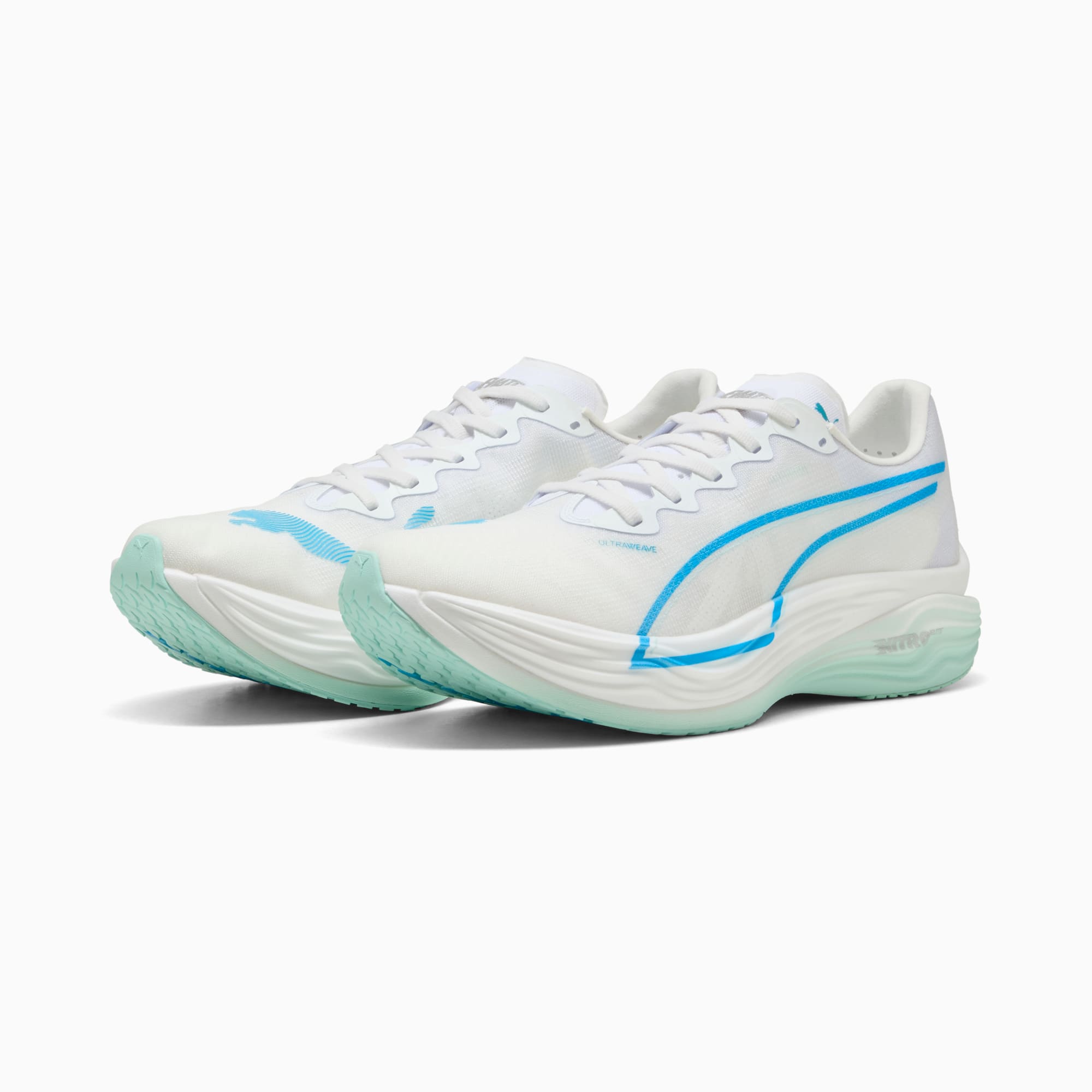 Deviate NITRO™ Elite 3 Running Shoes Men, PUMA White-Speed Blue, large