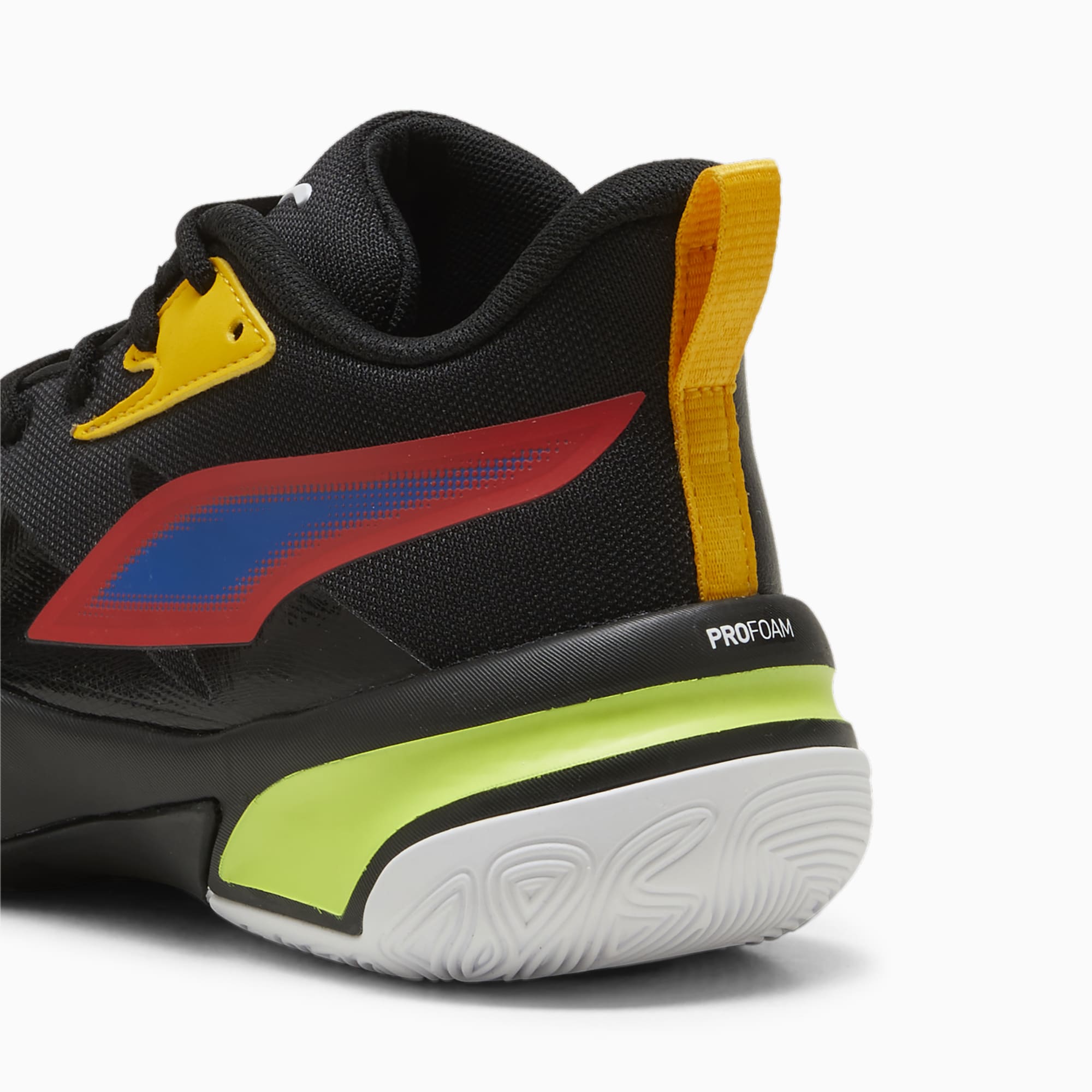 Orange and black youth basketball shoes hot sale