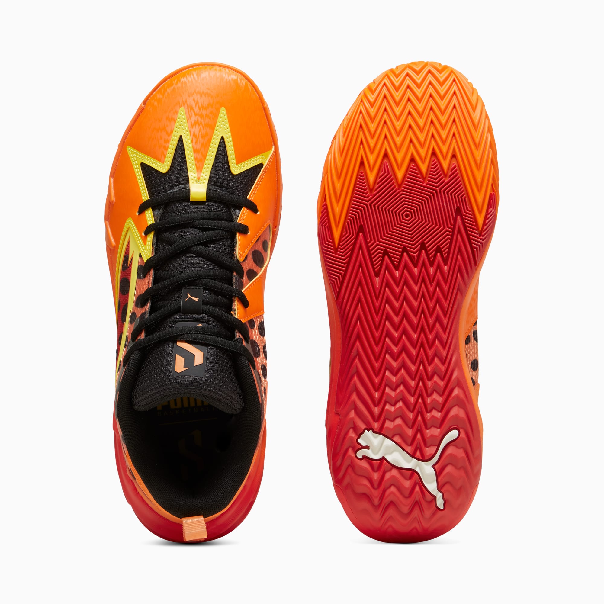 Puma basketball best sale shoes red
