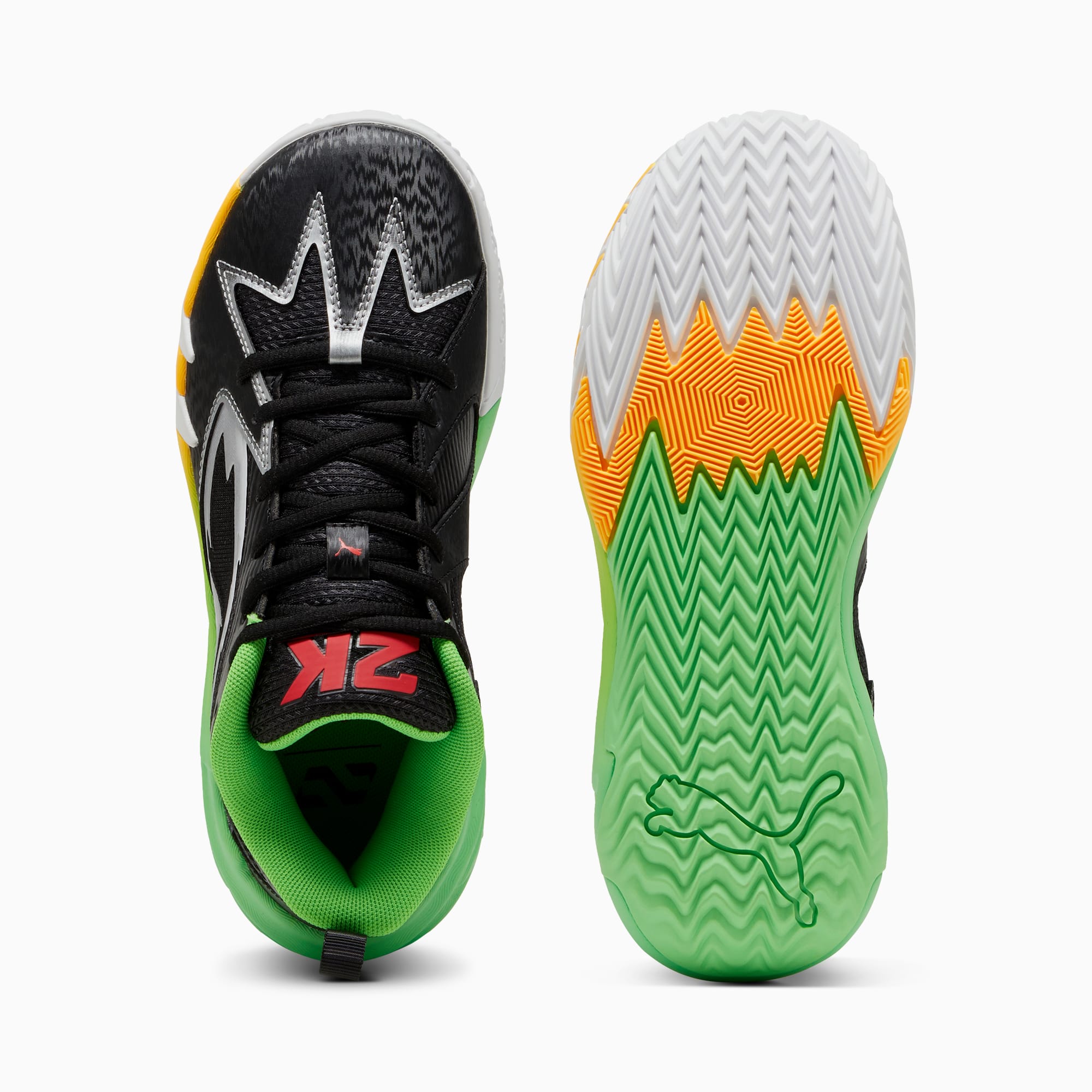 Green basketball shoes youth online