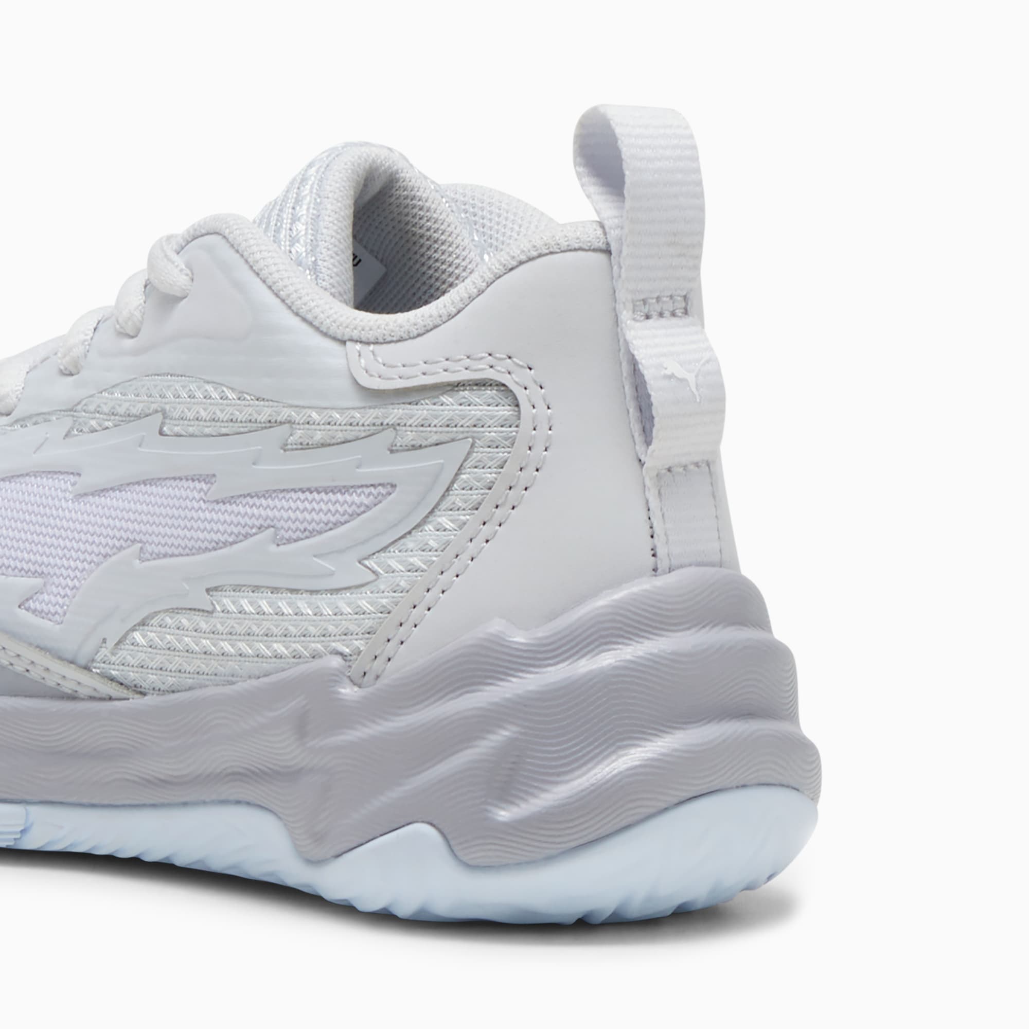 Puma Scoot Zeros Grey Frost Little Kids Basketball Shoes Silver Mist Grey Fog 11