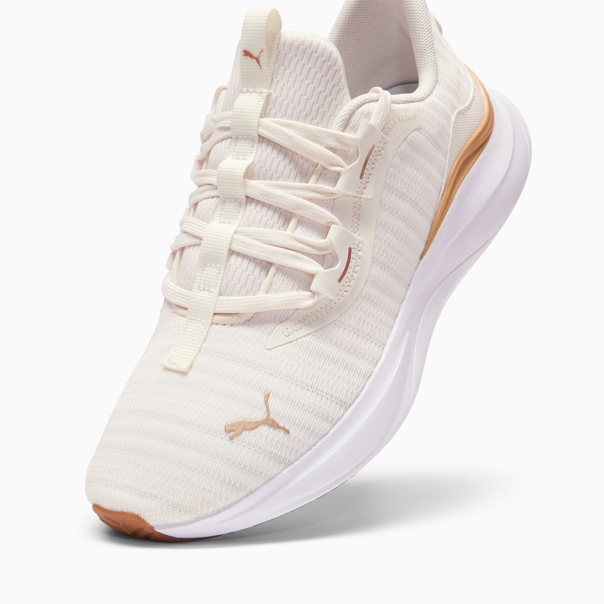 SOFTRIDE Harmony Women s Running Shoes Warm White PUMA Gold PUMA White PUMA Shoes PUMA