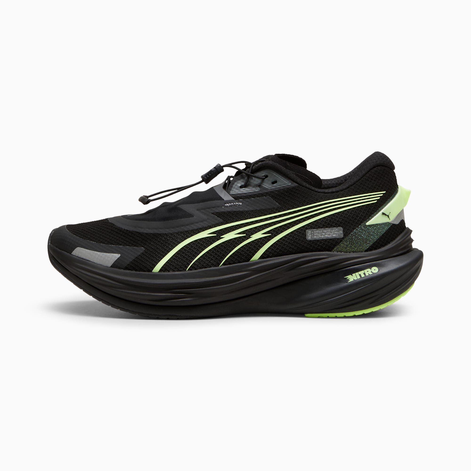 Deviate NITRO™ 3 WTR+ Running Shoes Men, PUMA Black-Galactic Gray, large