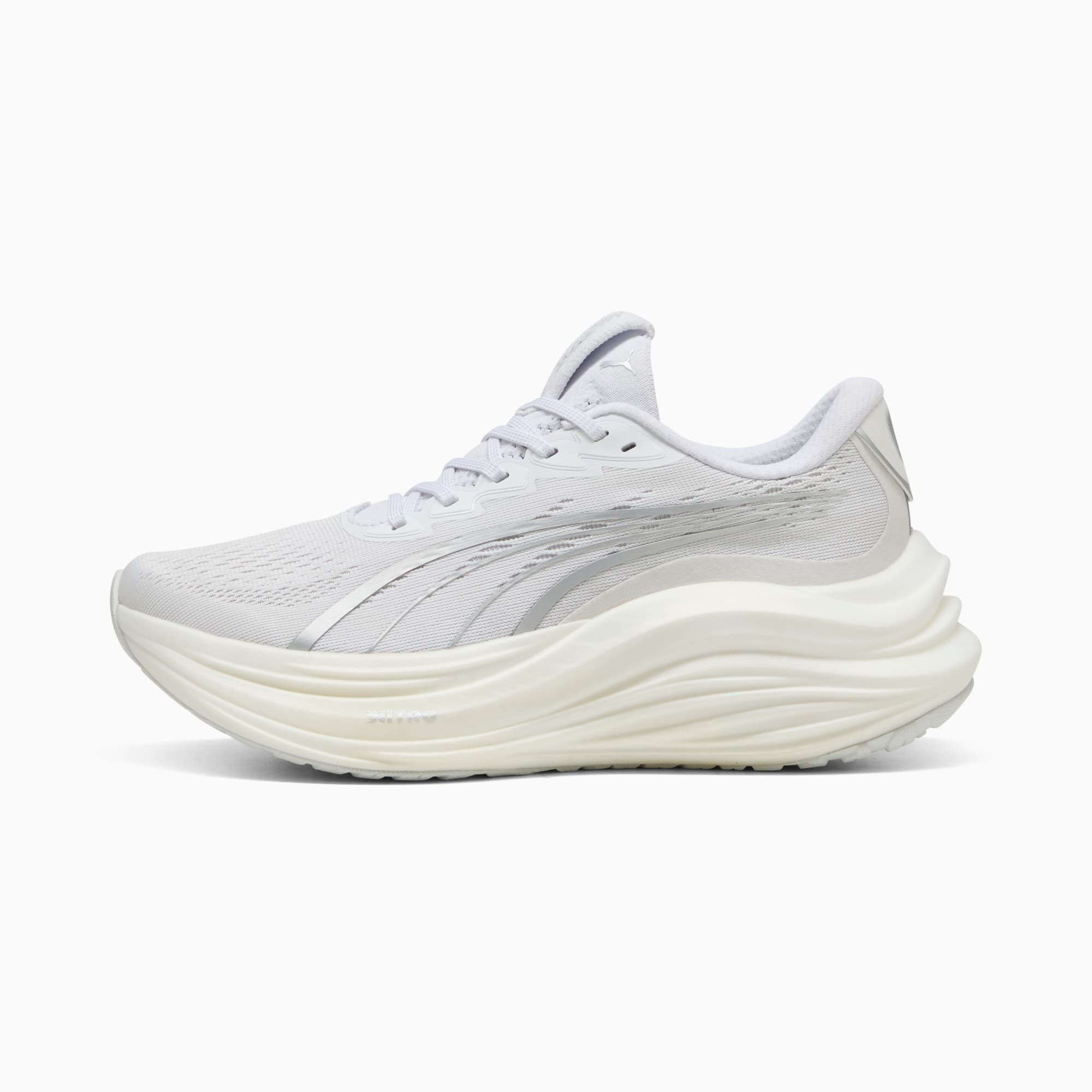 Chaussures de running MagMax NITRO™ Femme, PUMA White-PUMA Silver, large