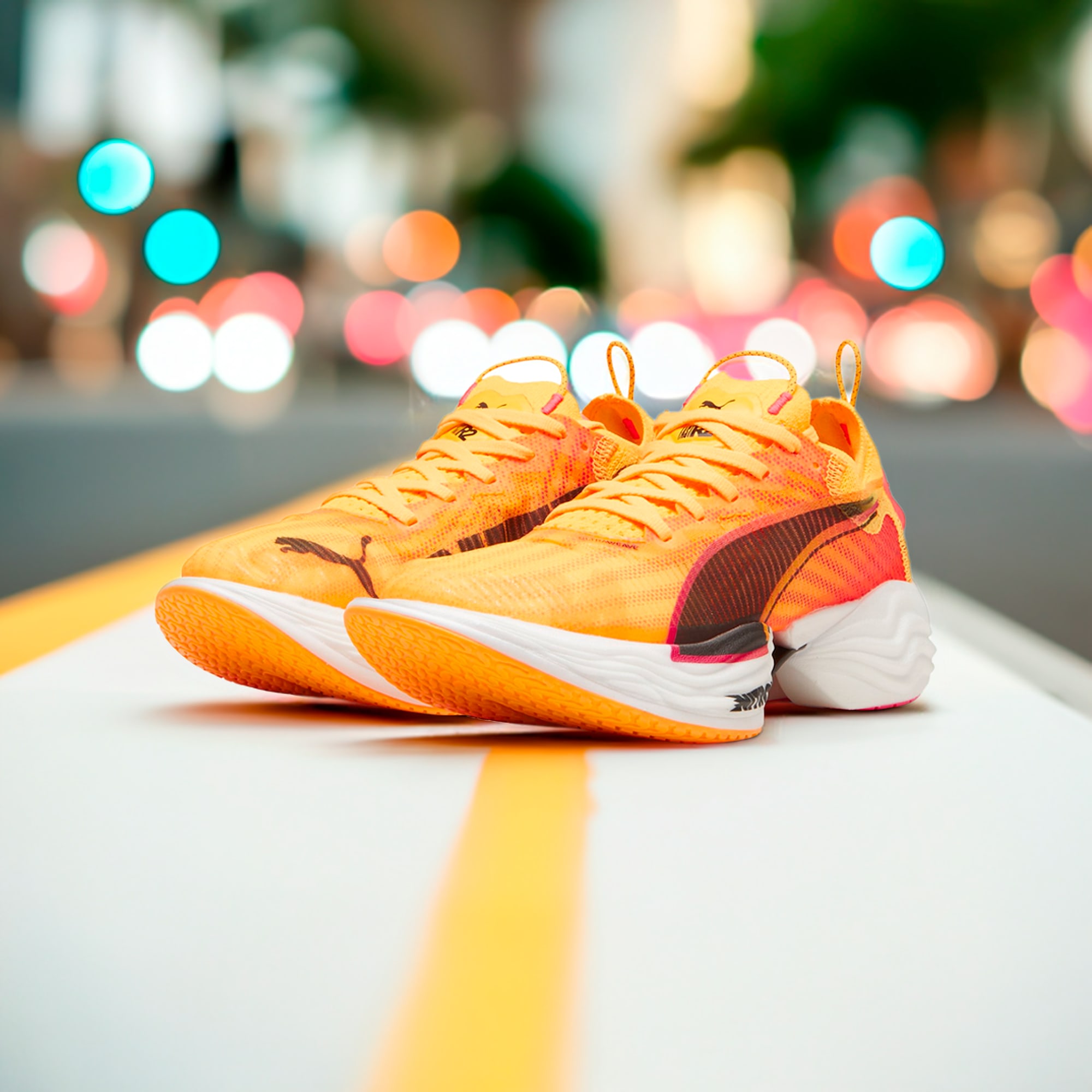 Orange running trainers hot sale