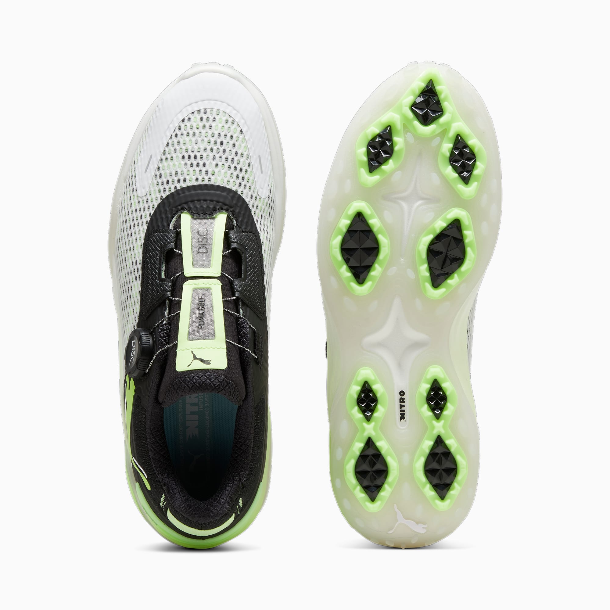 Shadowcat NITRO Disc Golf Shoes Men PUMA White PUMA Black Fizzy Apple PUMA Shoes PUMA