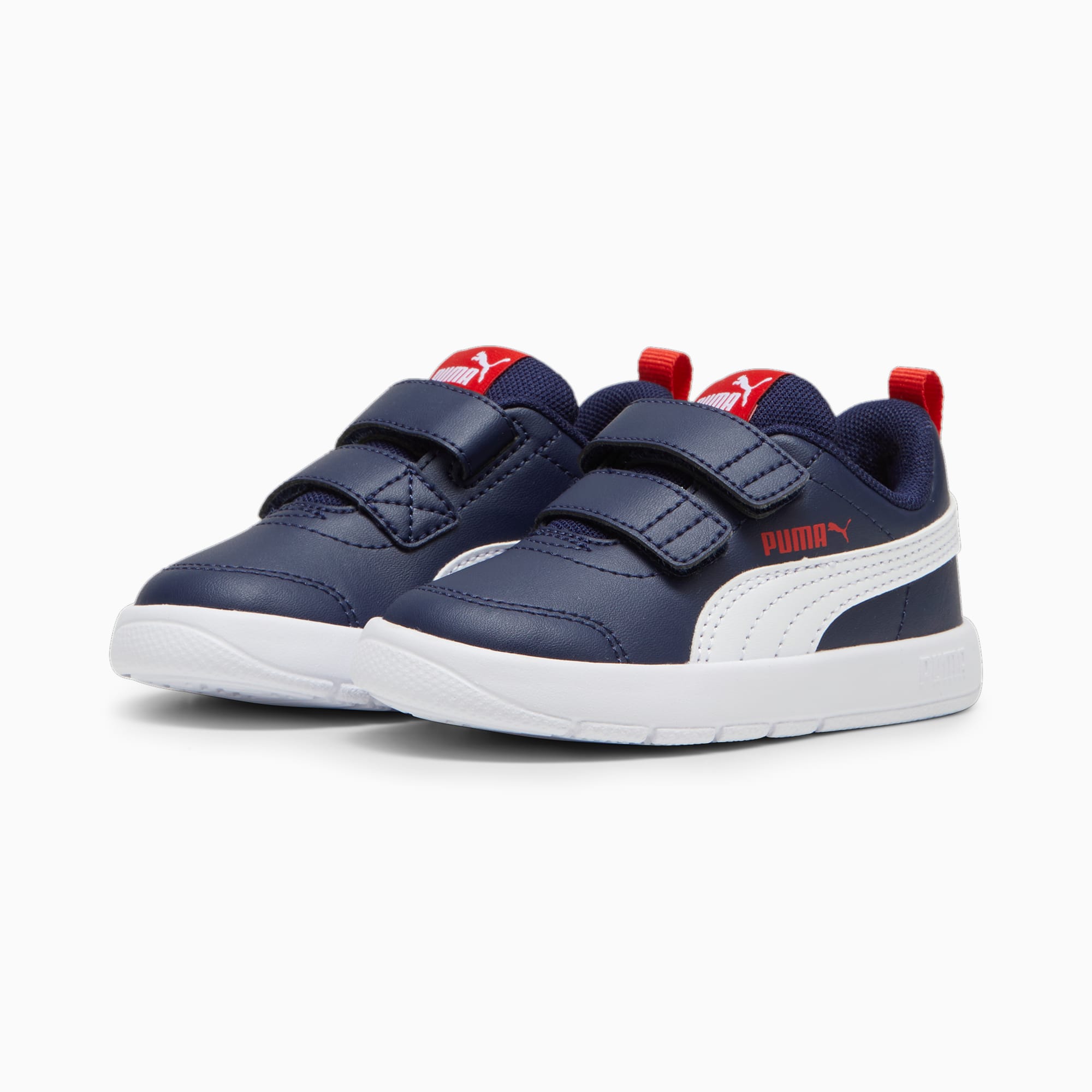 Courtflex V3 Sneakers Infants 0 4 years PUMA Navy PUMA White PUMA Red PUMA Shoes PUMA