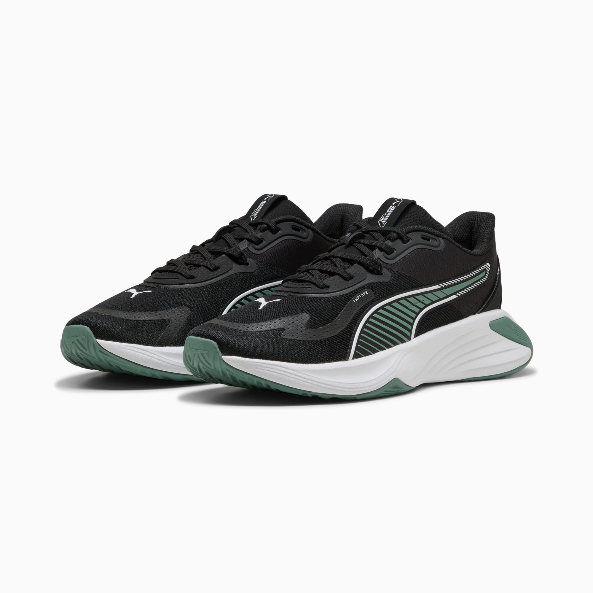 PWR Hybrid Training Shoes, PUMA Black-Green Moon-PUMA White, large