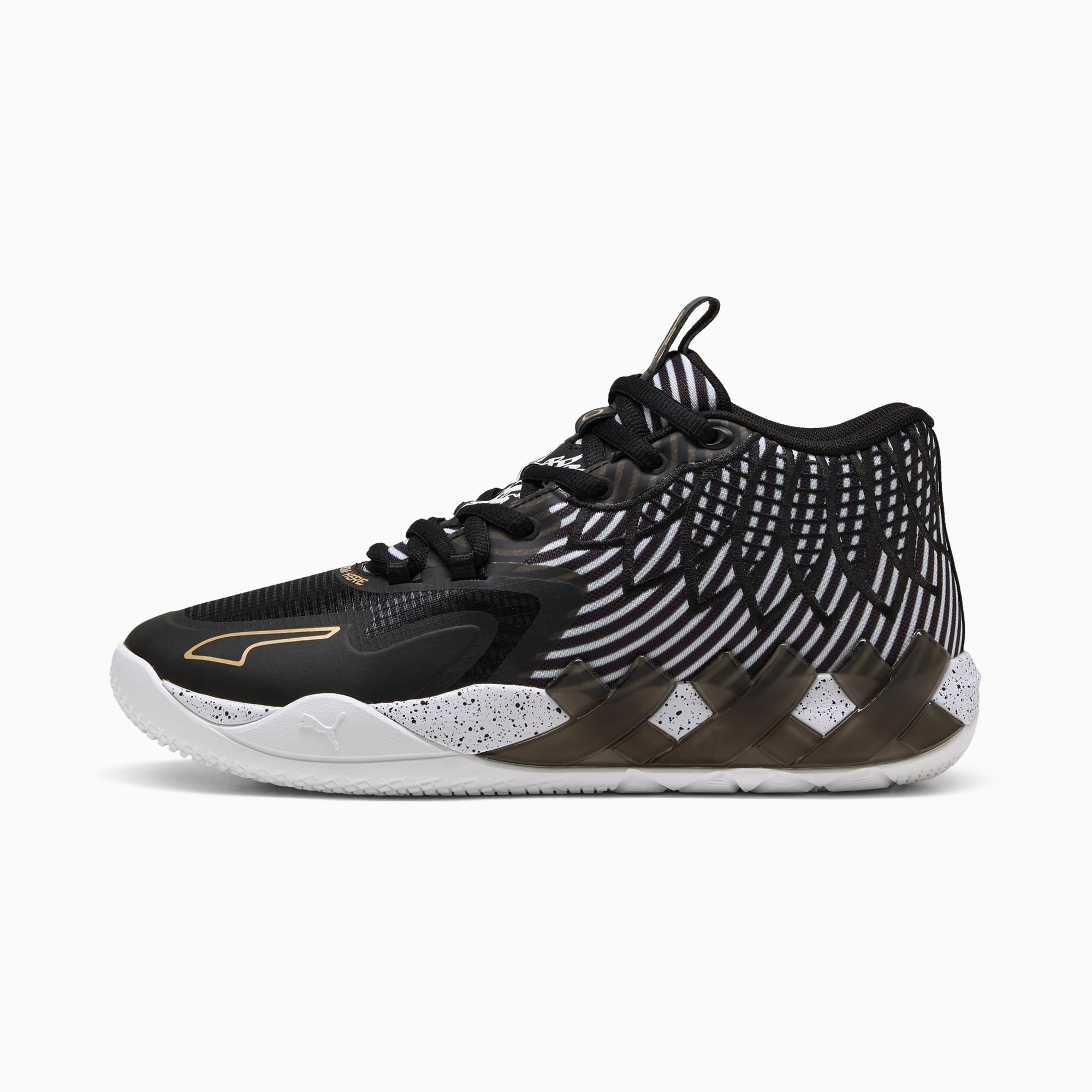 Puma Mens MB.01 50th Basketball Shoes Black White 9.5 Casual