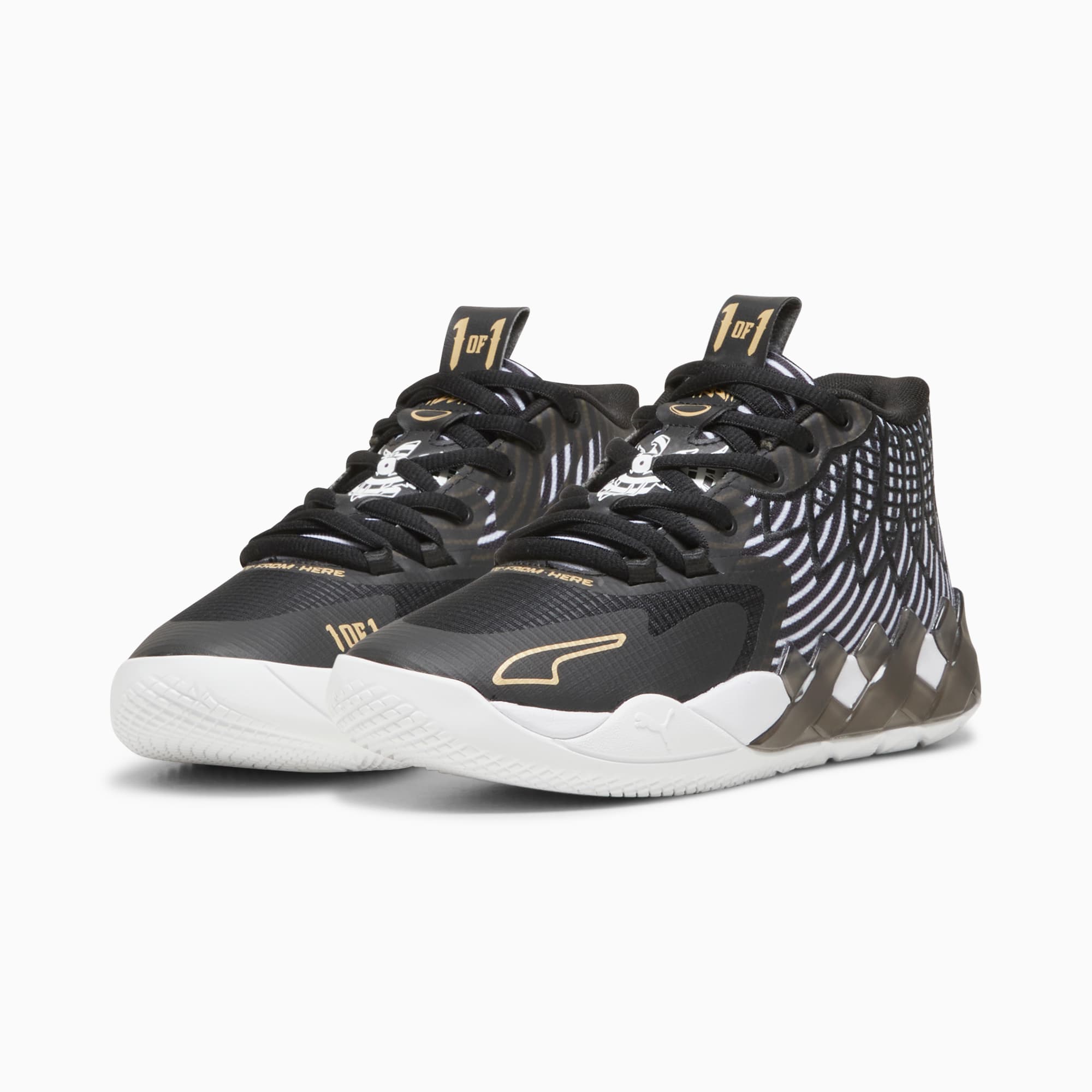PUMA x LAMELO BALL MB.01 Rare Reserve Stripes Big Kids Basketball Shoes