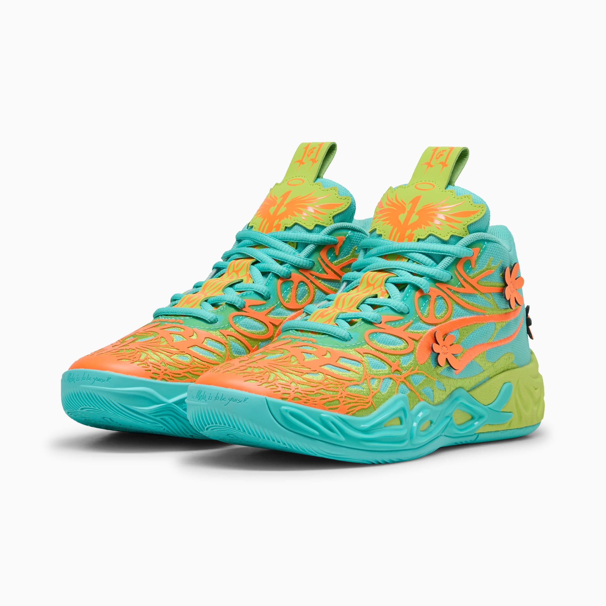Chaussures de basketball MB.04 Scooby Doo Enfant et Adolescent, Aquatic-Lime Smash-Heat Fire, large