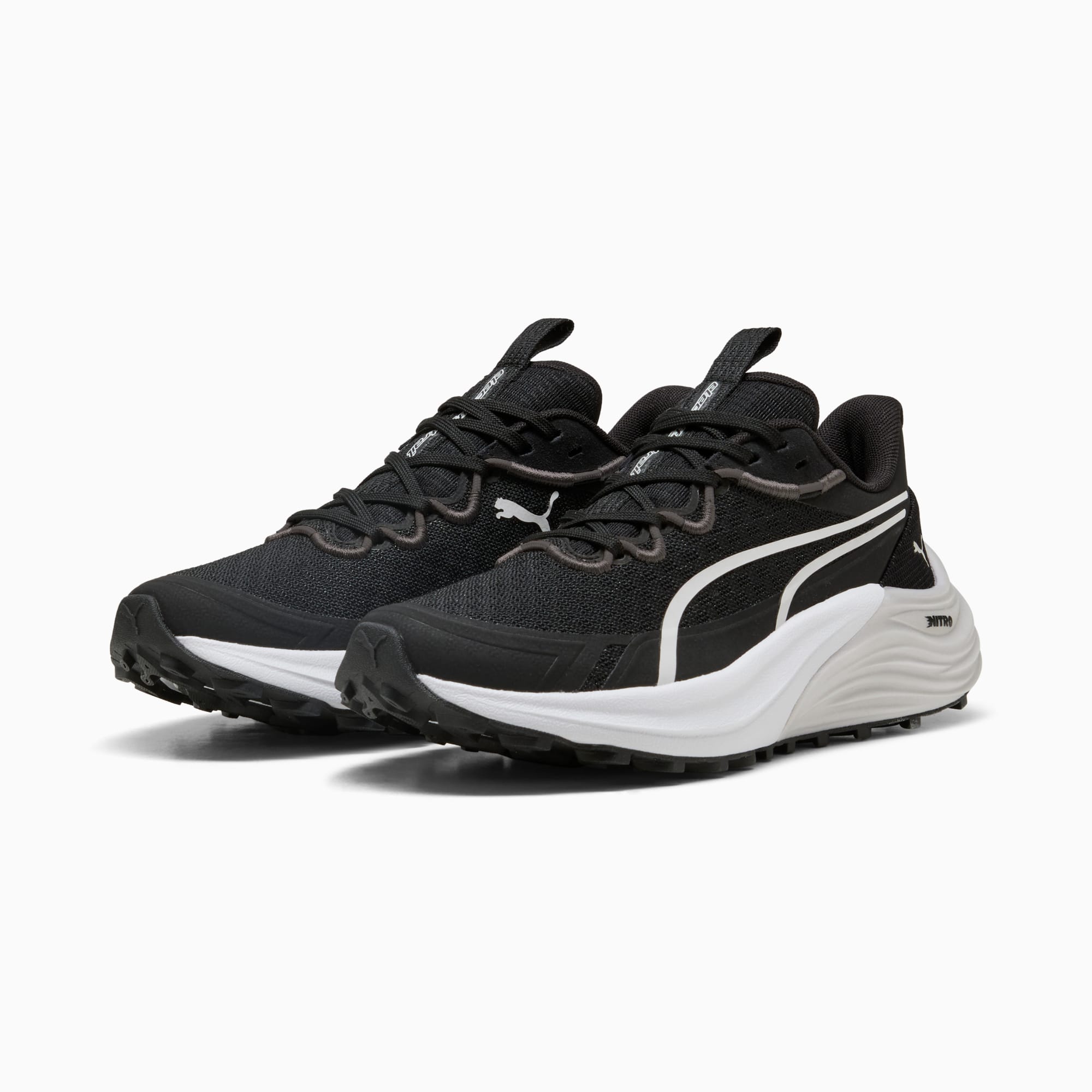 Electrify NITRO™ 4 Trail Running Shoes Women, PUMA Black-Feather Gray-PUMA White, large