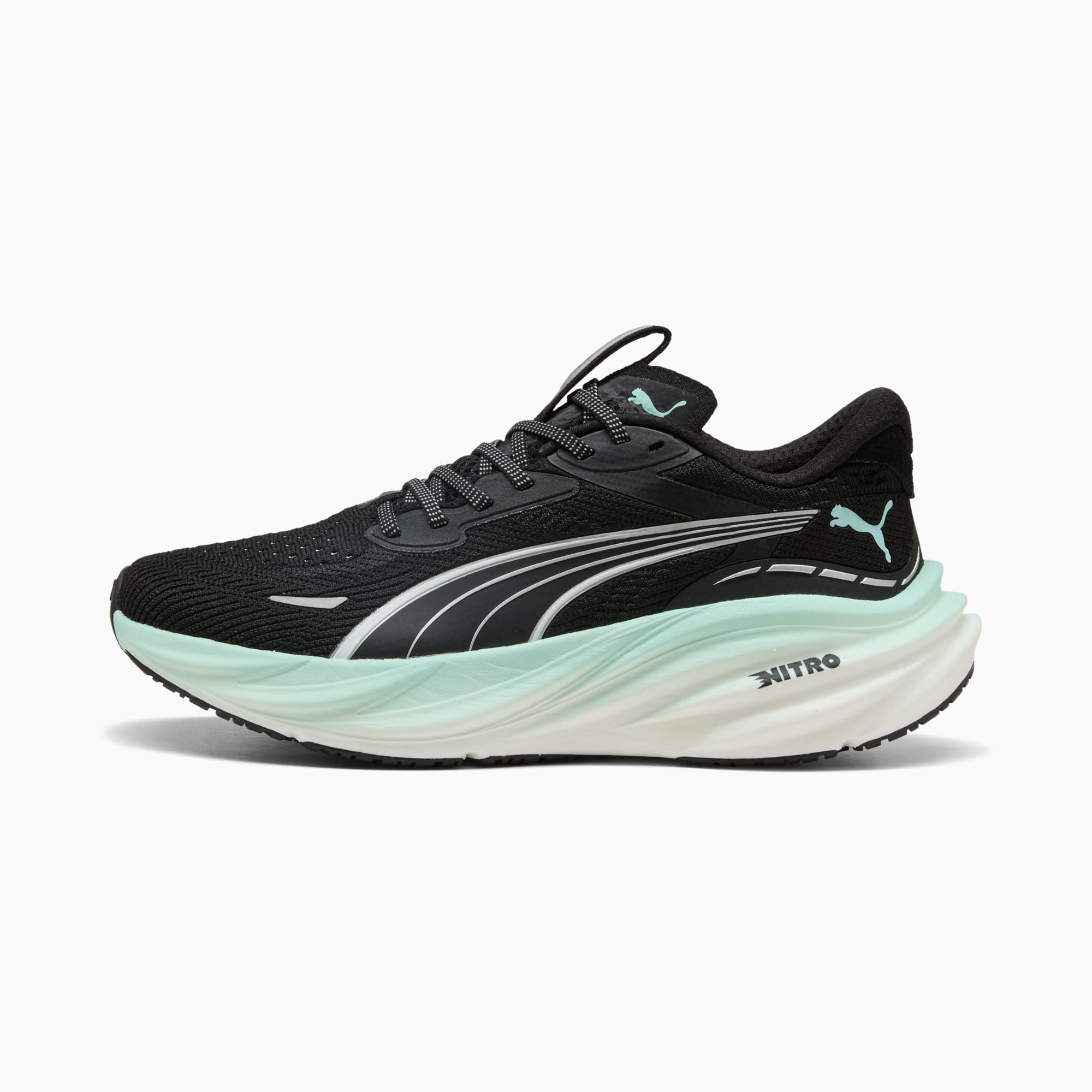 Magnify NITRO™ 3 Laufschuhe Damen, PUMA Black-Mint Melt, large