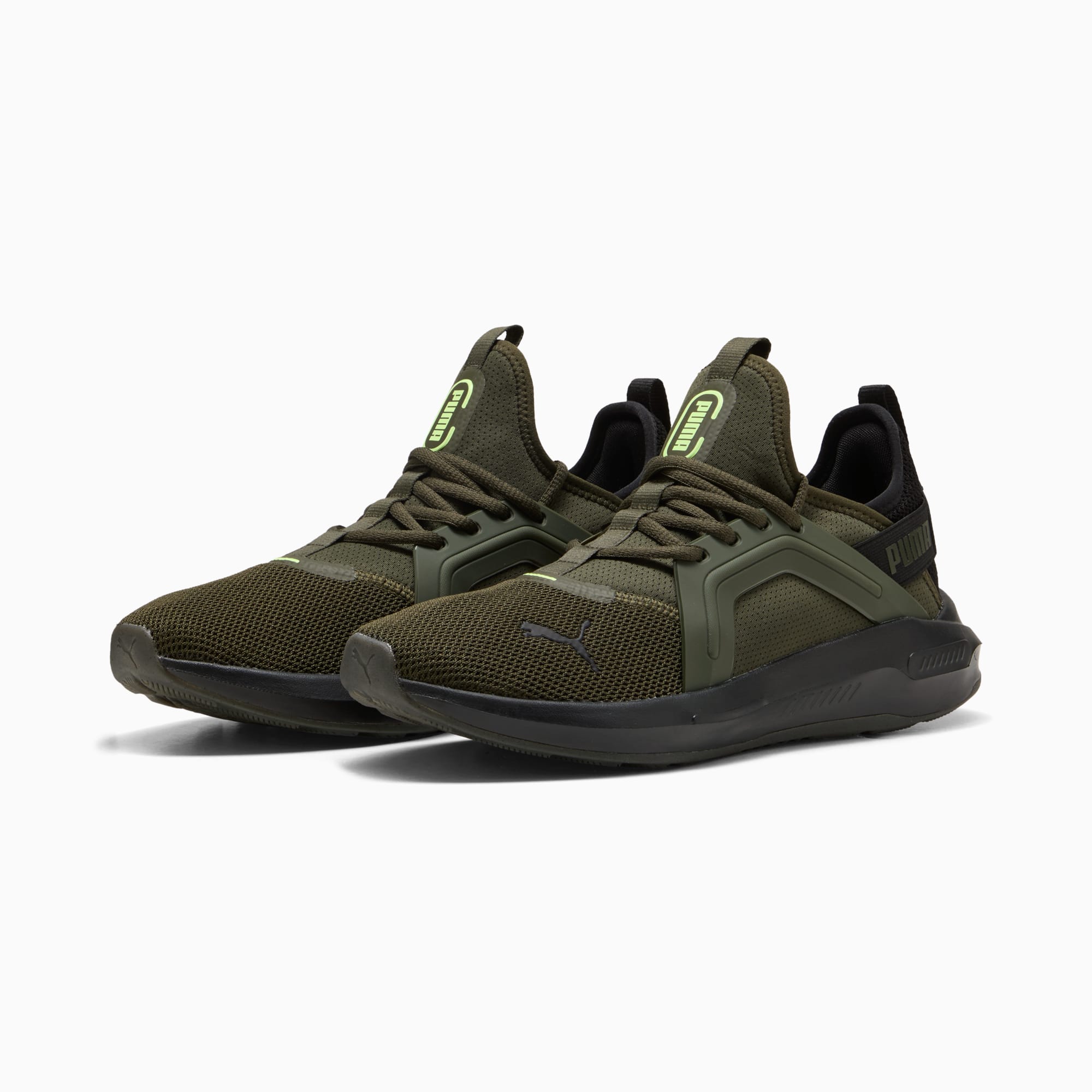 Softride Enzo 5 hardloopschoenen, Dark Olive-PUMA Black-Fizzy Light, large