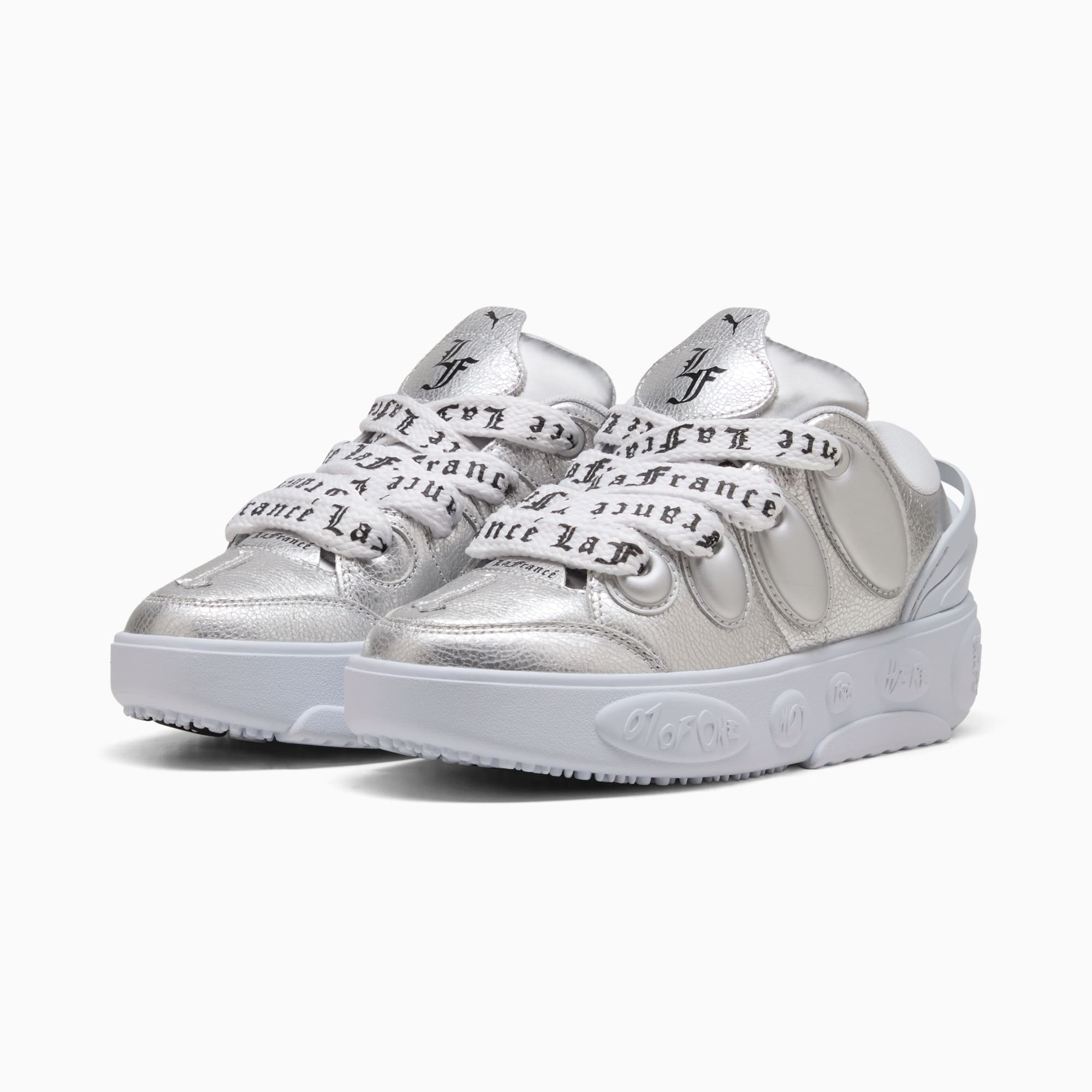 LaFrancé Chrome Sneakers Youth, Silver Mist-Puma Silver-PUMA Black, large