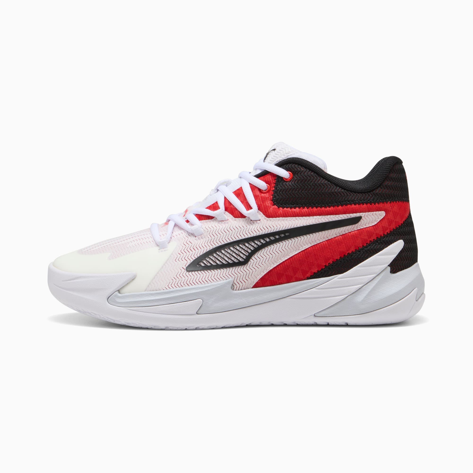 Puma shoes grey and red hot sale