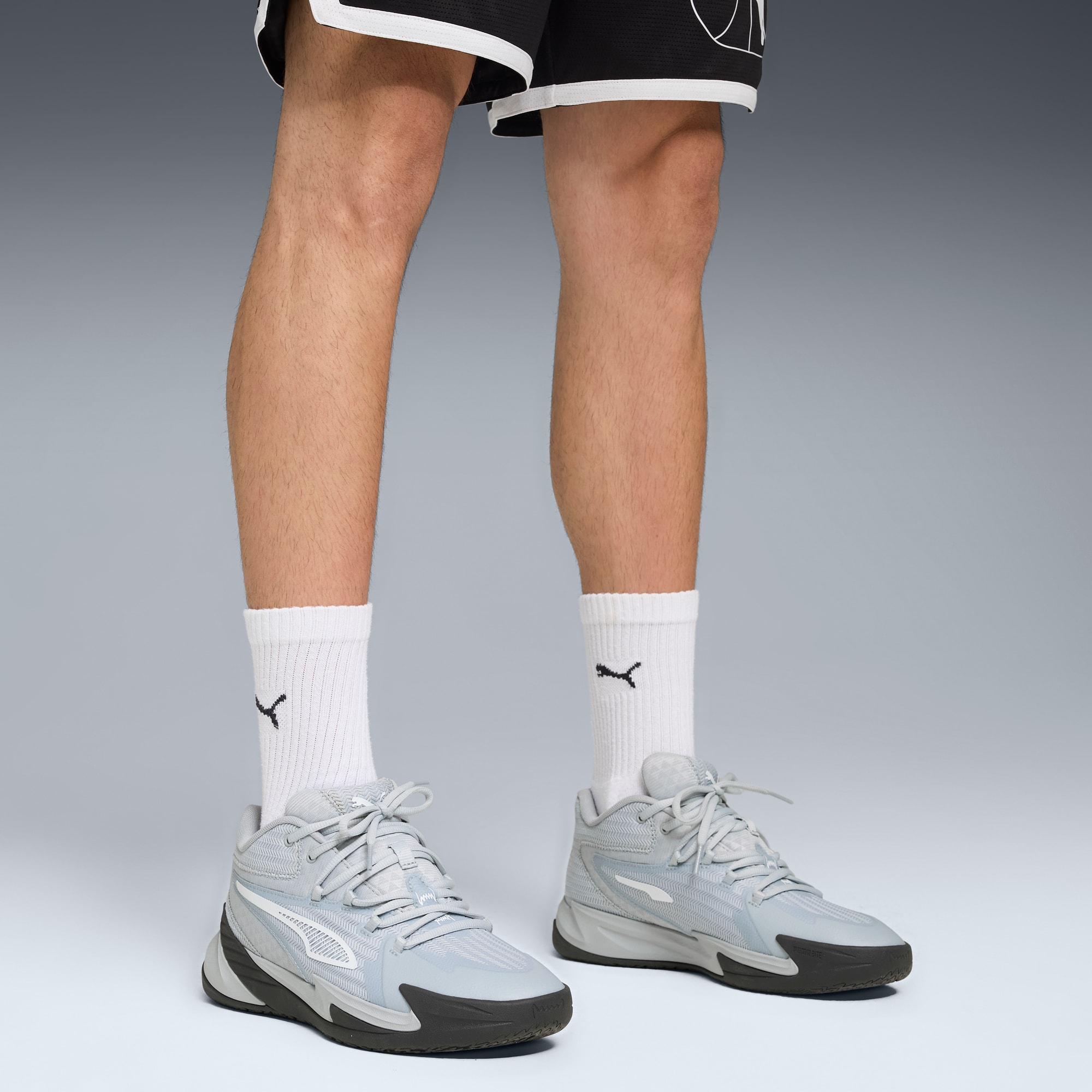 The Dagger Basketball Shoes Unisex, Platinum Gray-Dusky Gray-PUMA White, large