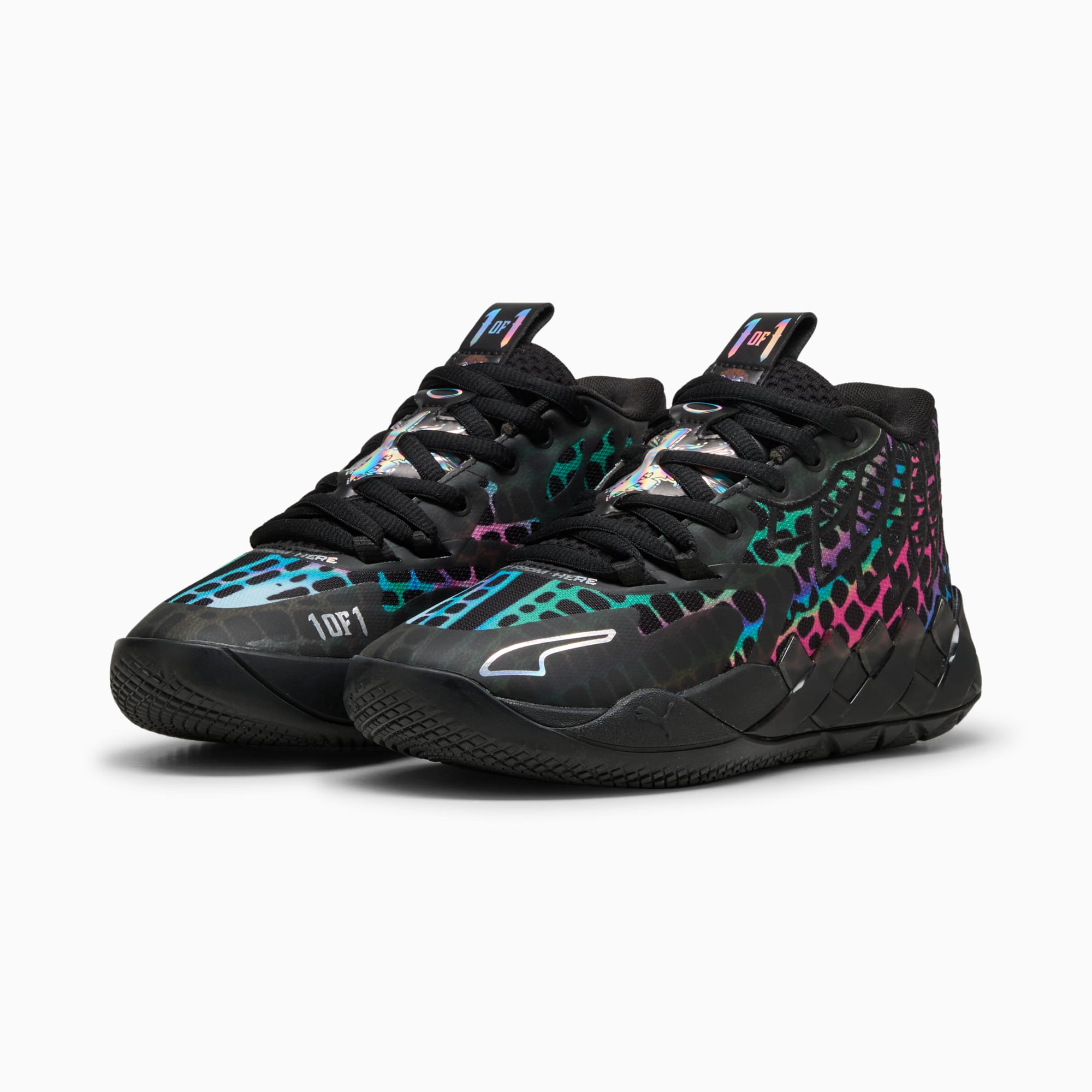 PUMA HOOPS x TMNT MB.01 Baxter Stockman Basketballschuhe Teenager, PUMA Black-PUMA Red, large