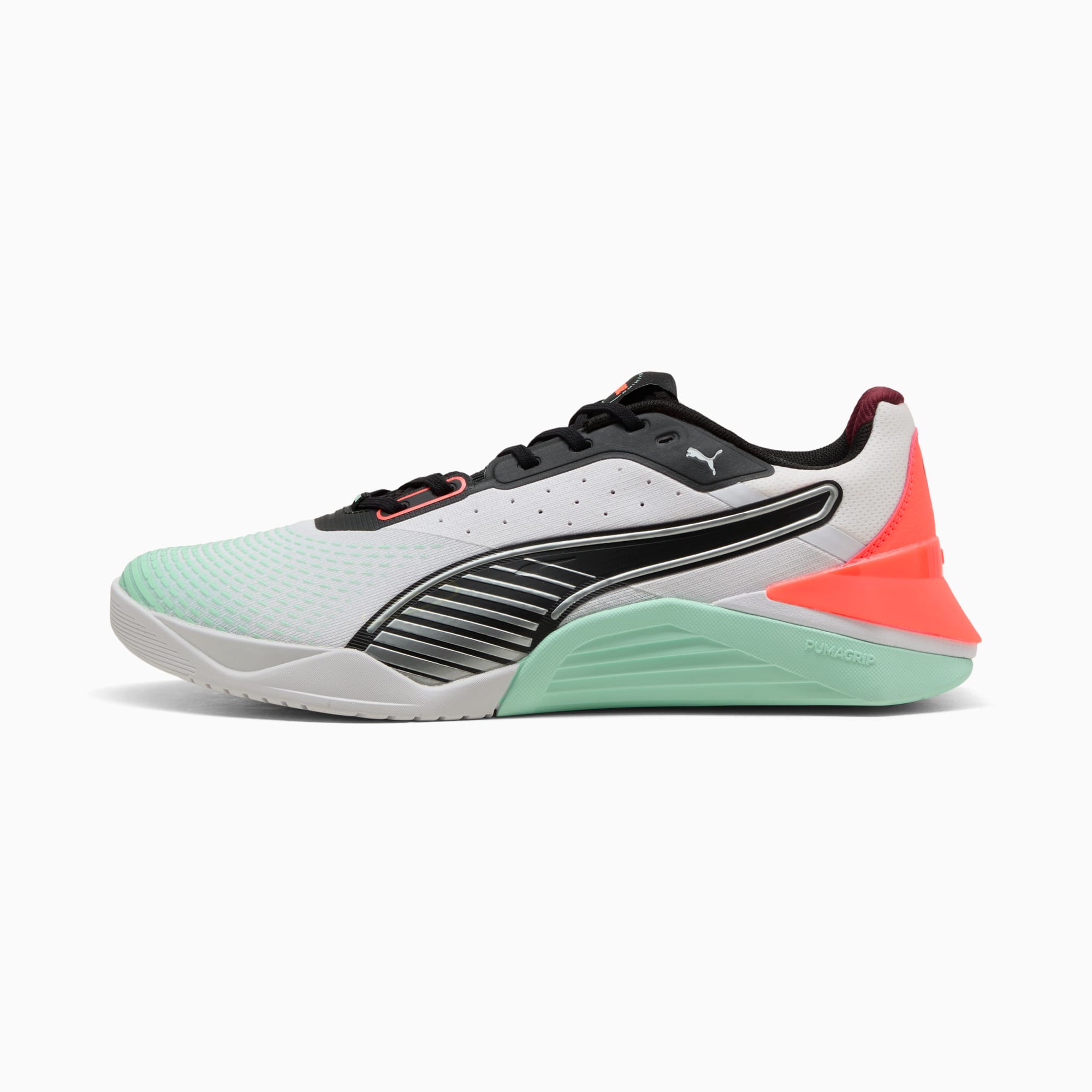 Fuse 4.0 Sneakers Unisex, PUMA White-Mint Melt-Glowing Red-PUMA Black-Ruby Shimmer, large