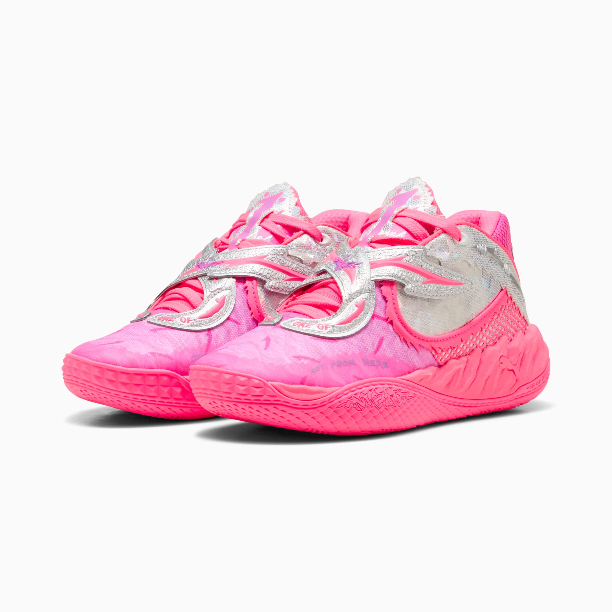 MB.05 World Tour Basketball Shoes Youth, Sun Struck-Pure Magenta, large