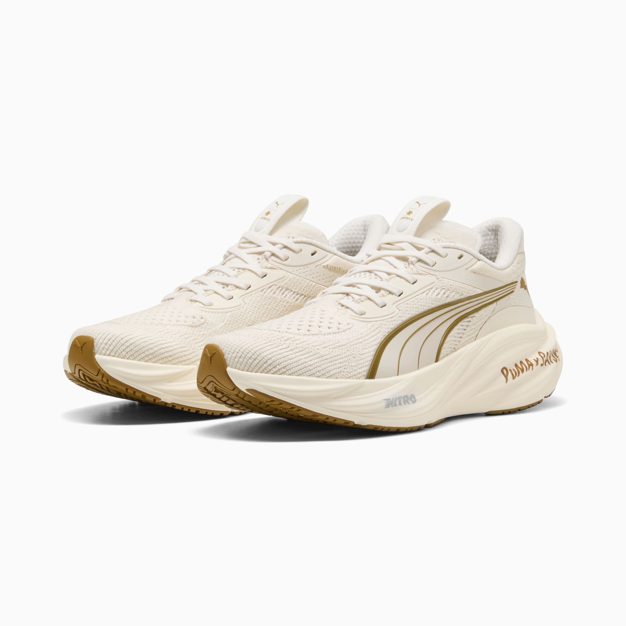 Scarpe da running PUMA x SAYSKY Magnify 3 da donna, Warm White-Alpine Snow, large