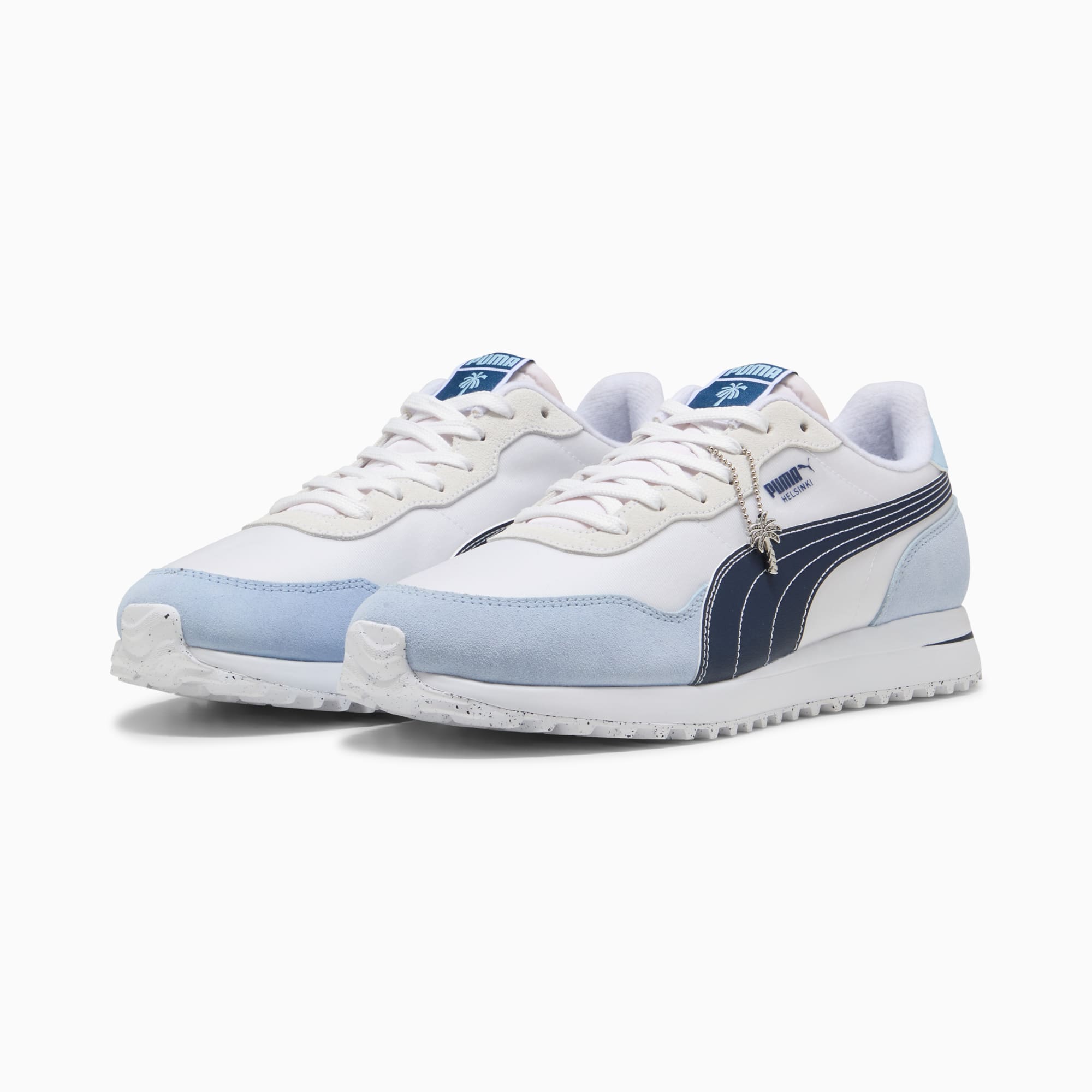 Chaussures de golf Helsinki PUMA x PALM TREE CREW Unisexe, PUMA White-Haute Tropic-Deep Navy, large