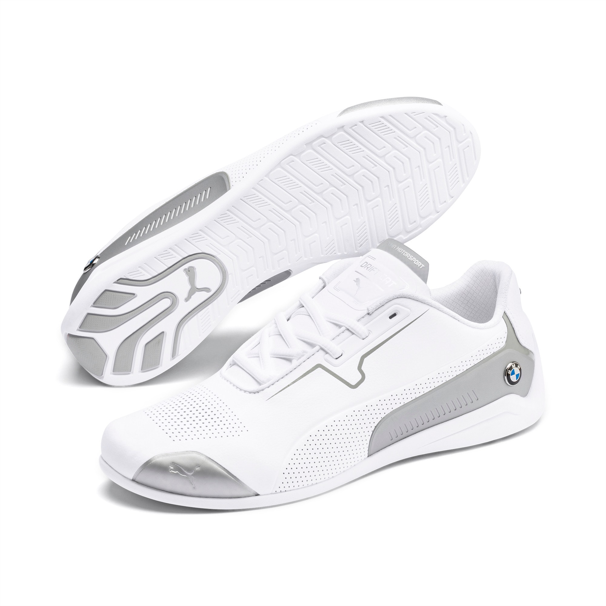 Bmw M Motorsport Drift Cat 8 Trainers Puma White Puma Silver