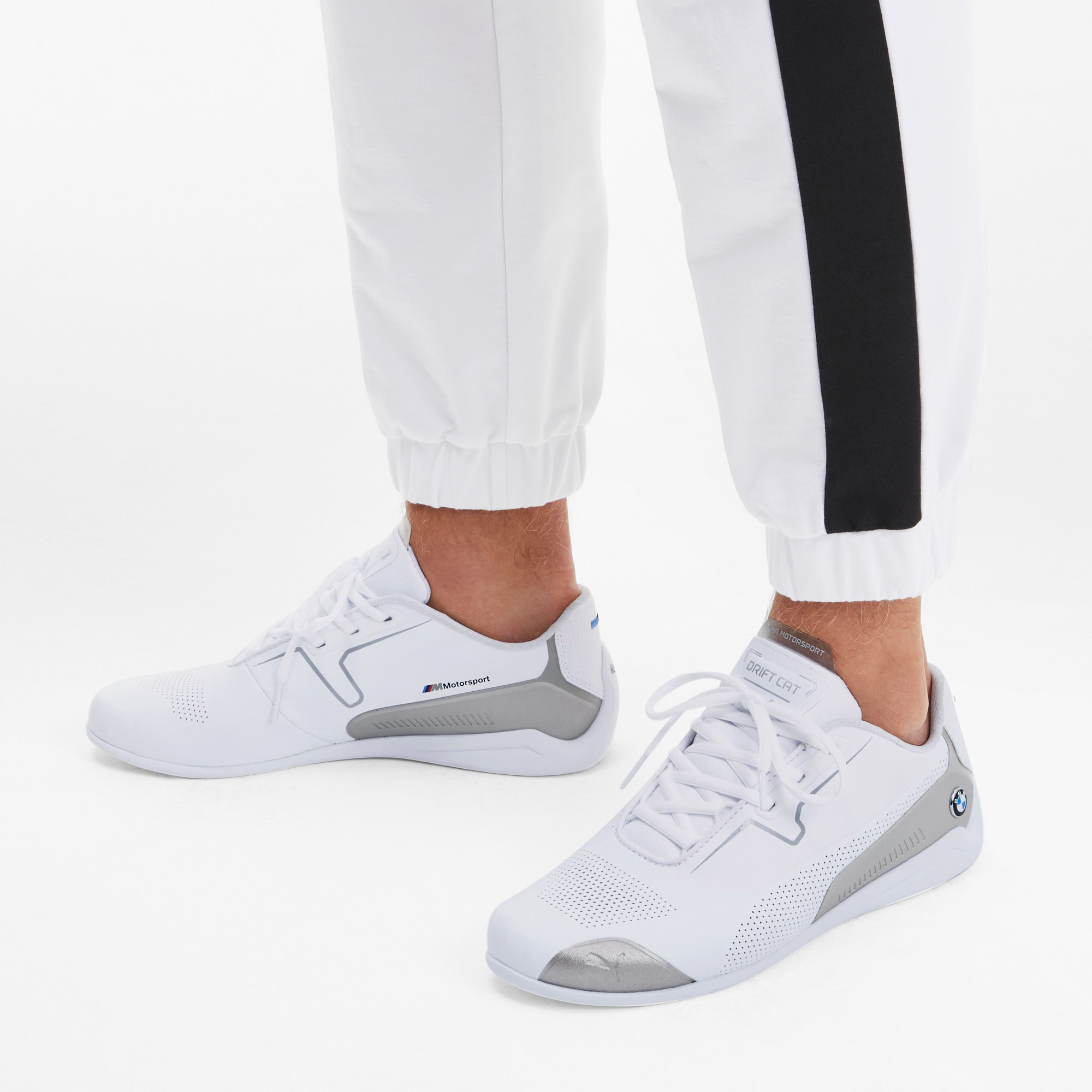 Bmw M Motorsport Drift Cat 8 Trainers Puma White Puma Silver