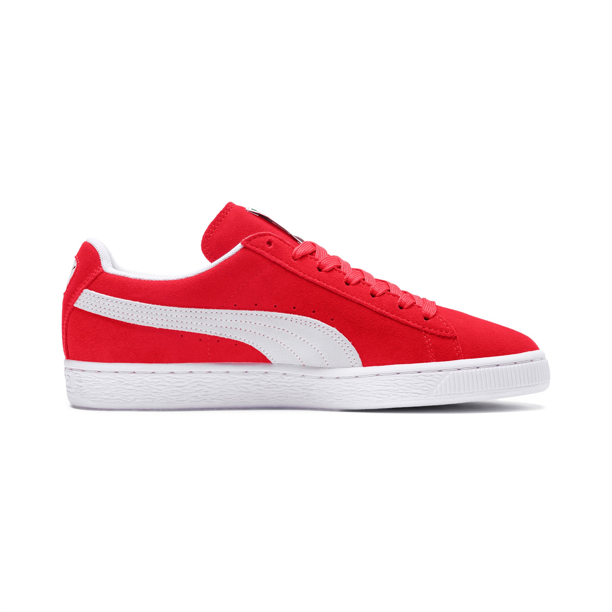 puma suede red shoes