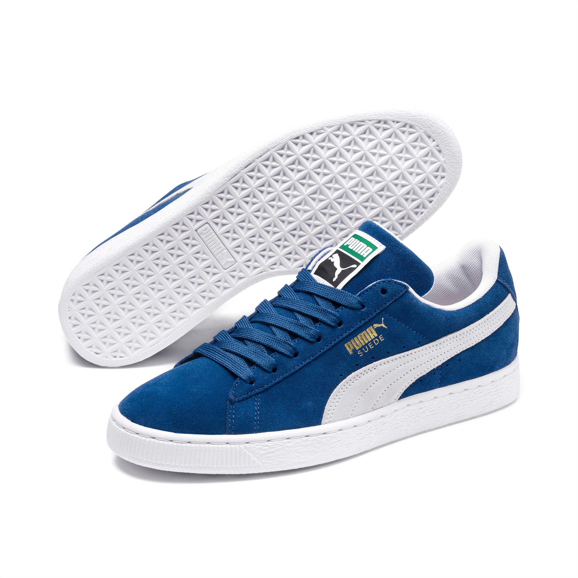 puma suede blue white