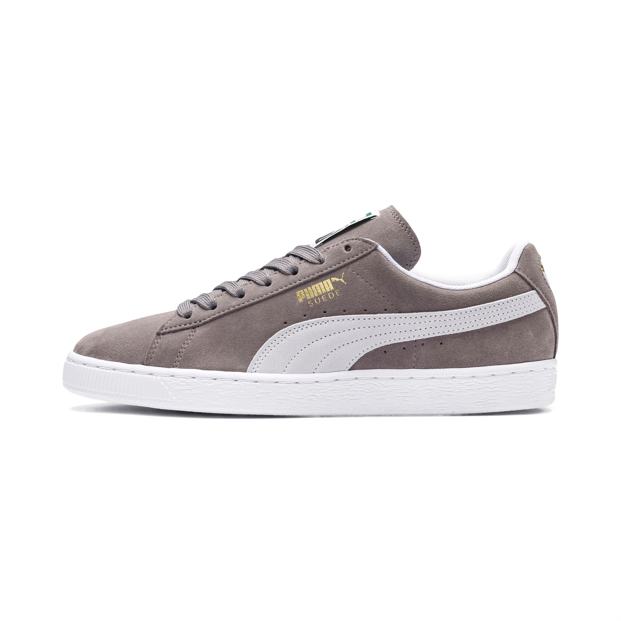 puma suede grey and white