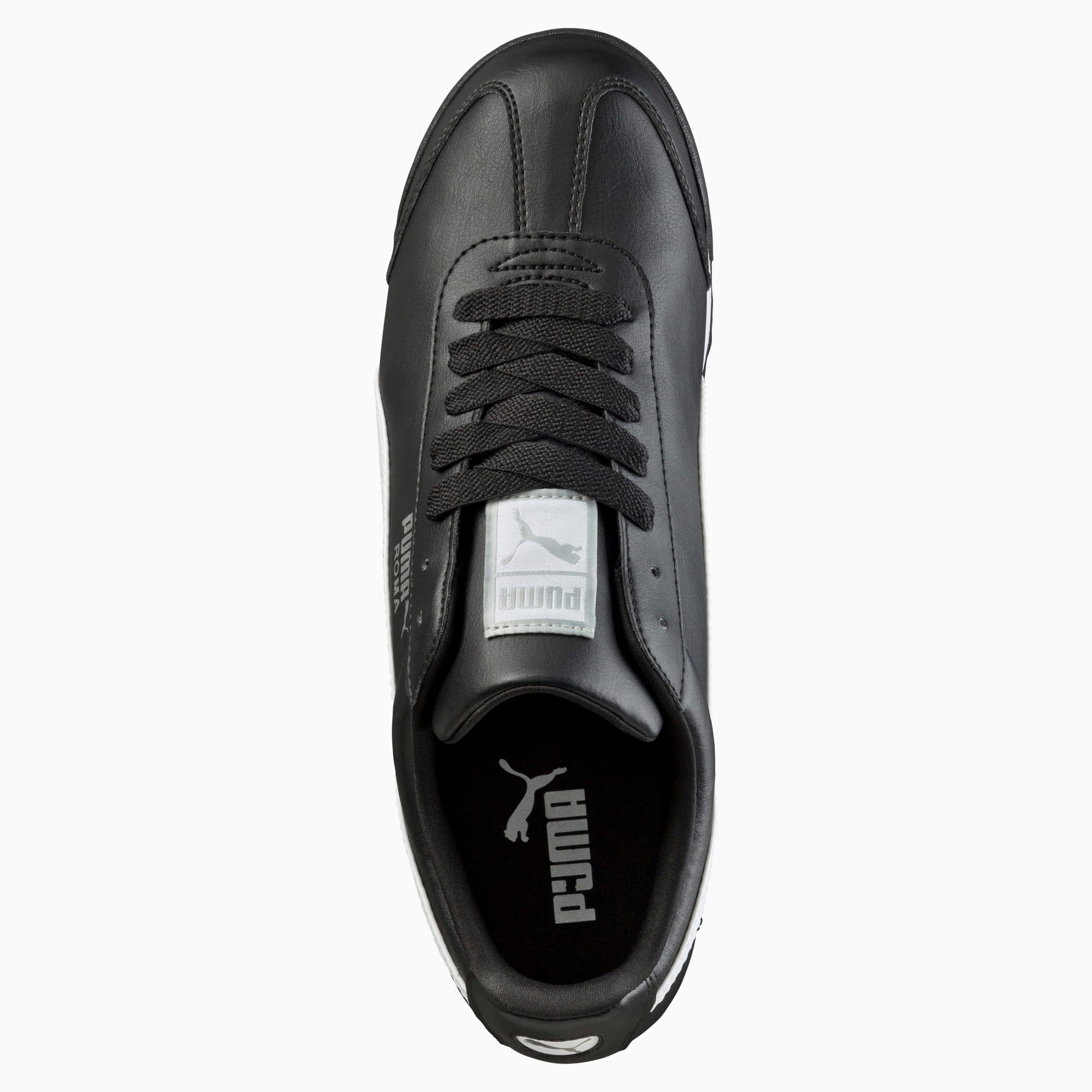 Puma roma trainers black sales