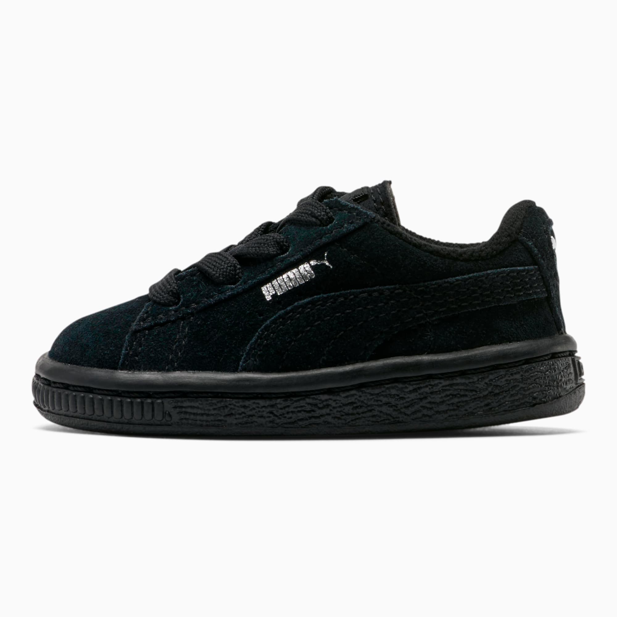 puma suede black grey