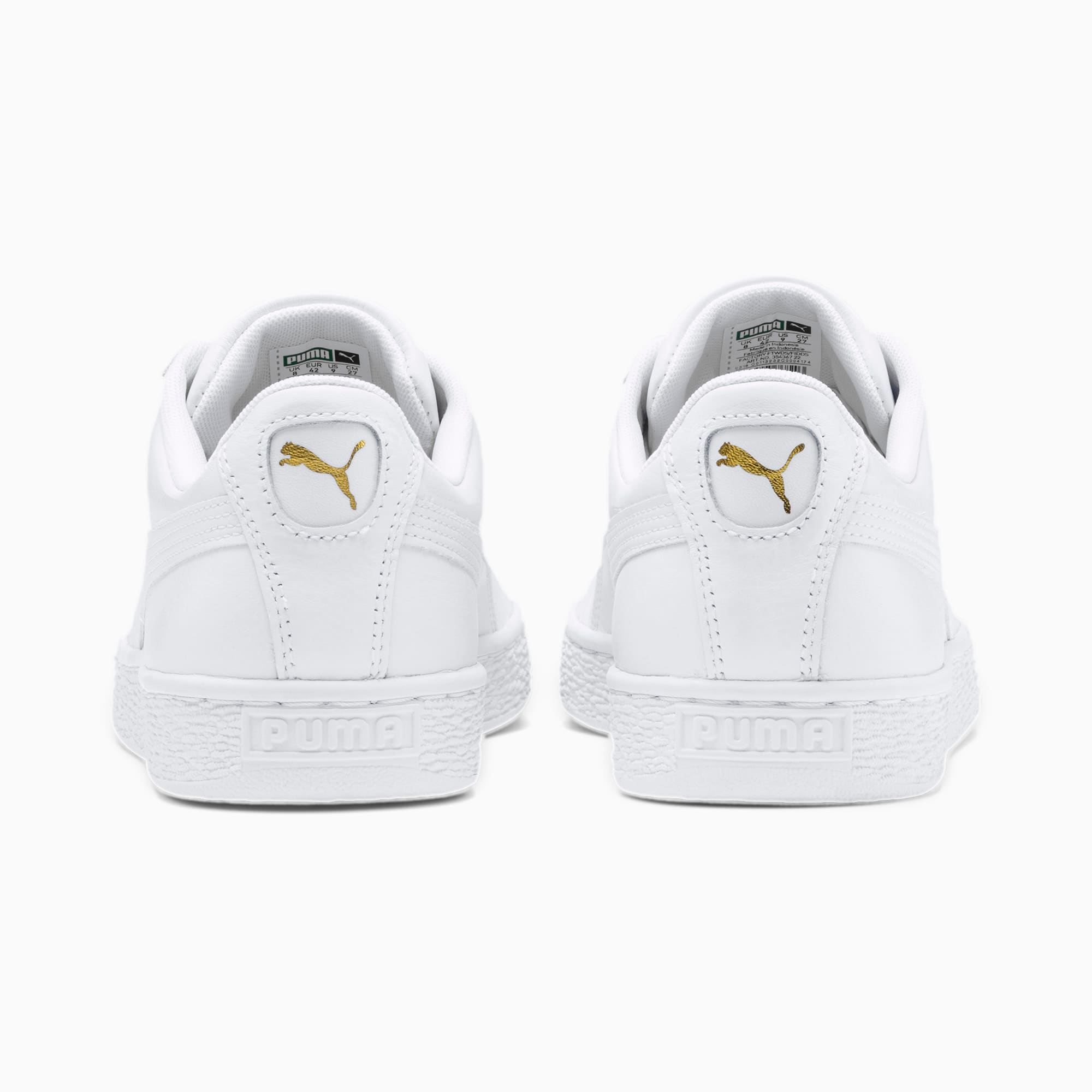 puma basket classic black leather