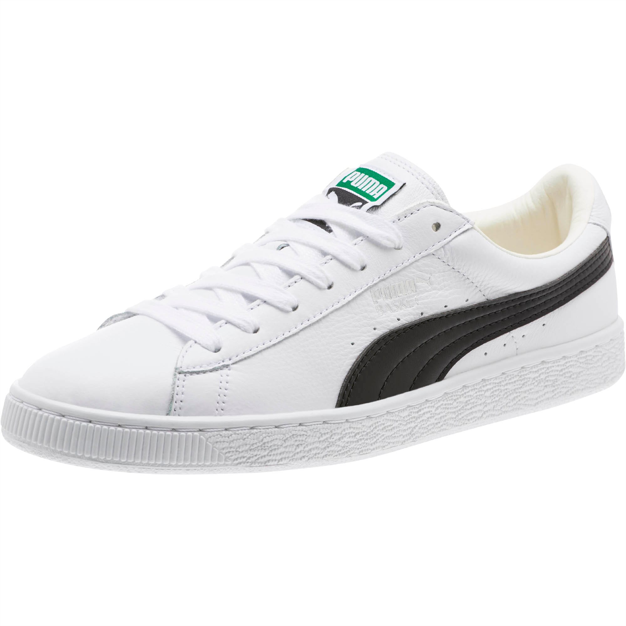 Heritage Basket Classic Sneakers, white-black, large-SEA