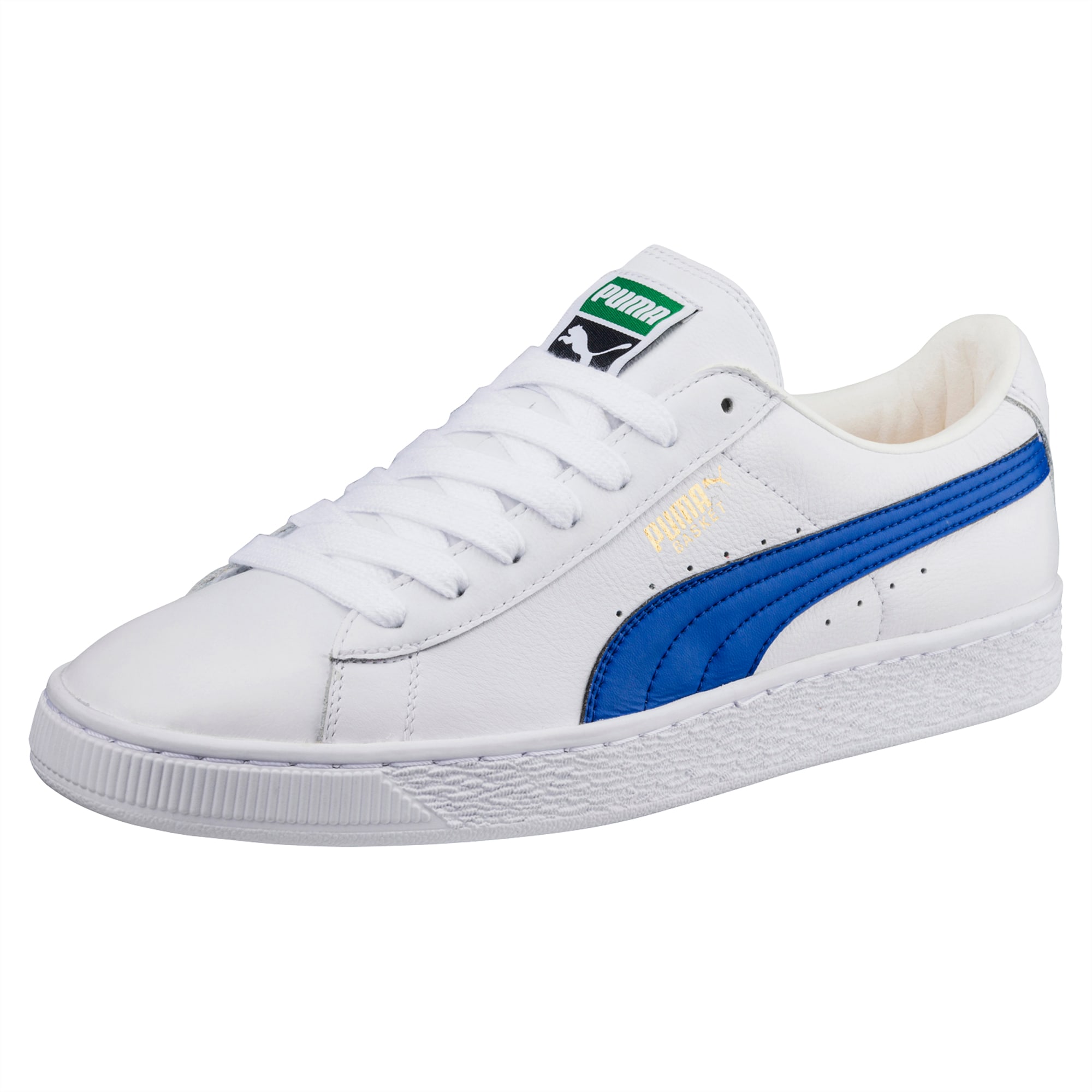 puma basket classic netted trainers