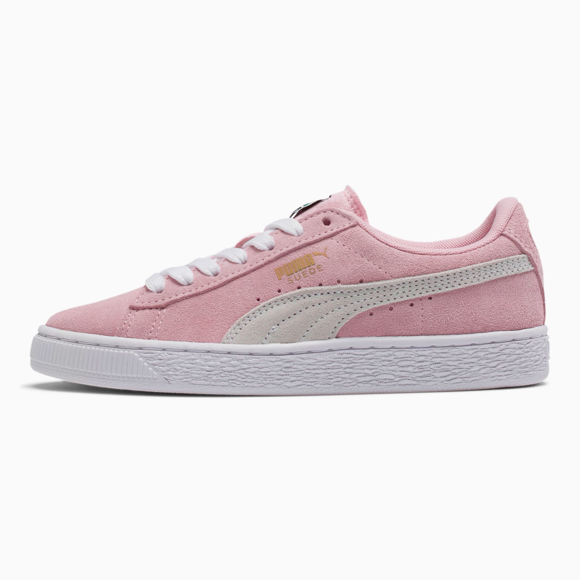 puma pink suede sneakers