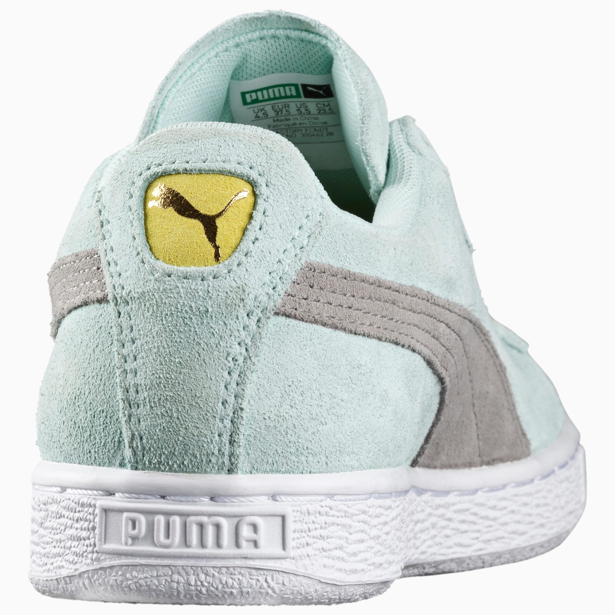 Puma Suede NYC Women's Sneakers, Green Fog/White/Sand Dune, 7