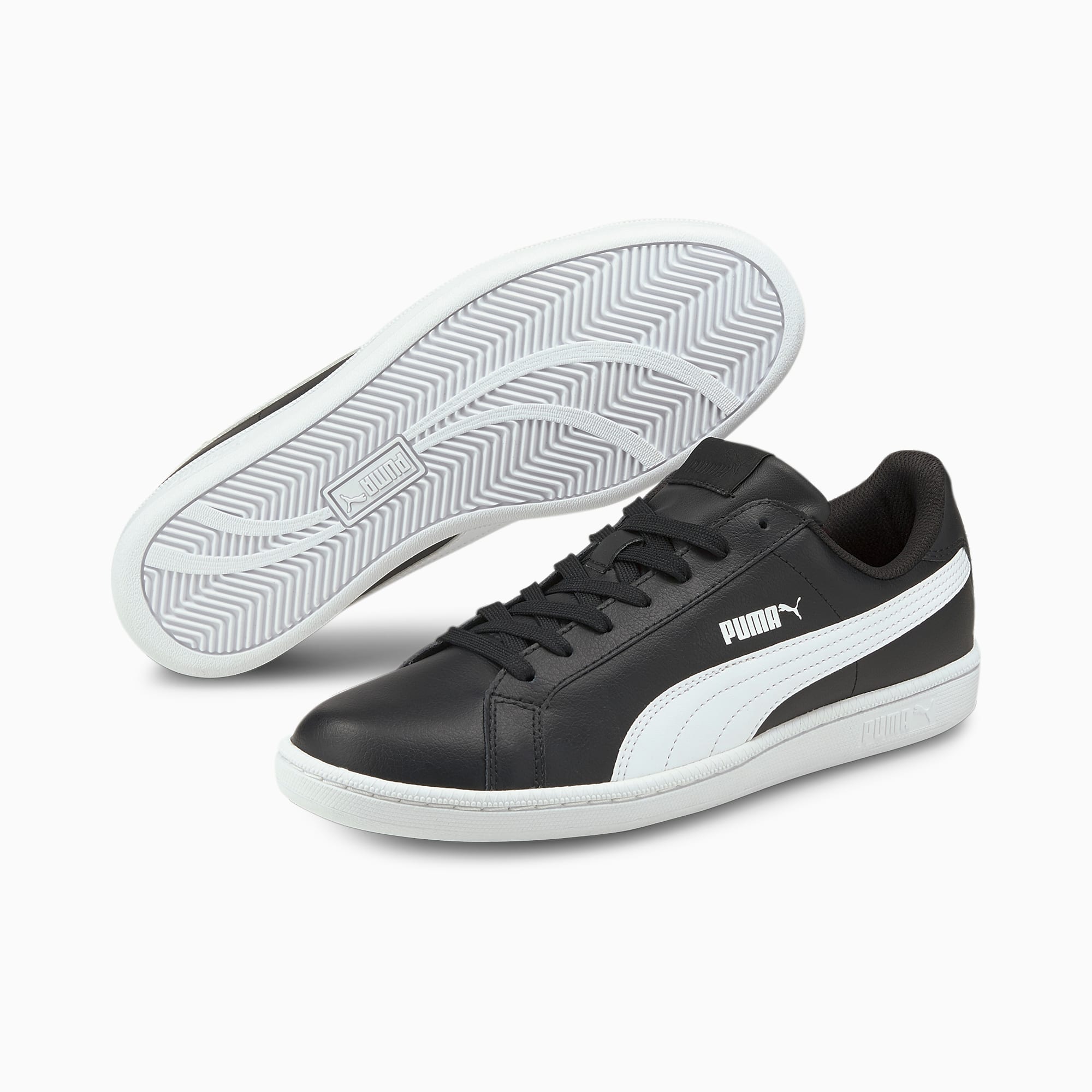 all white leather puma shoes