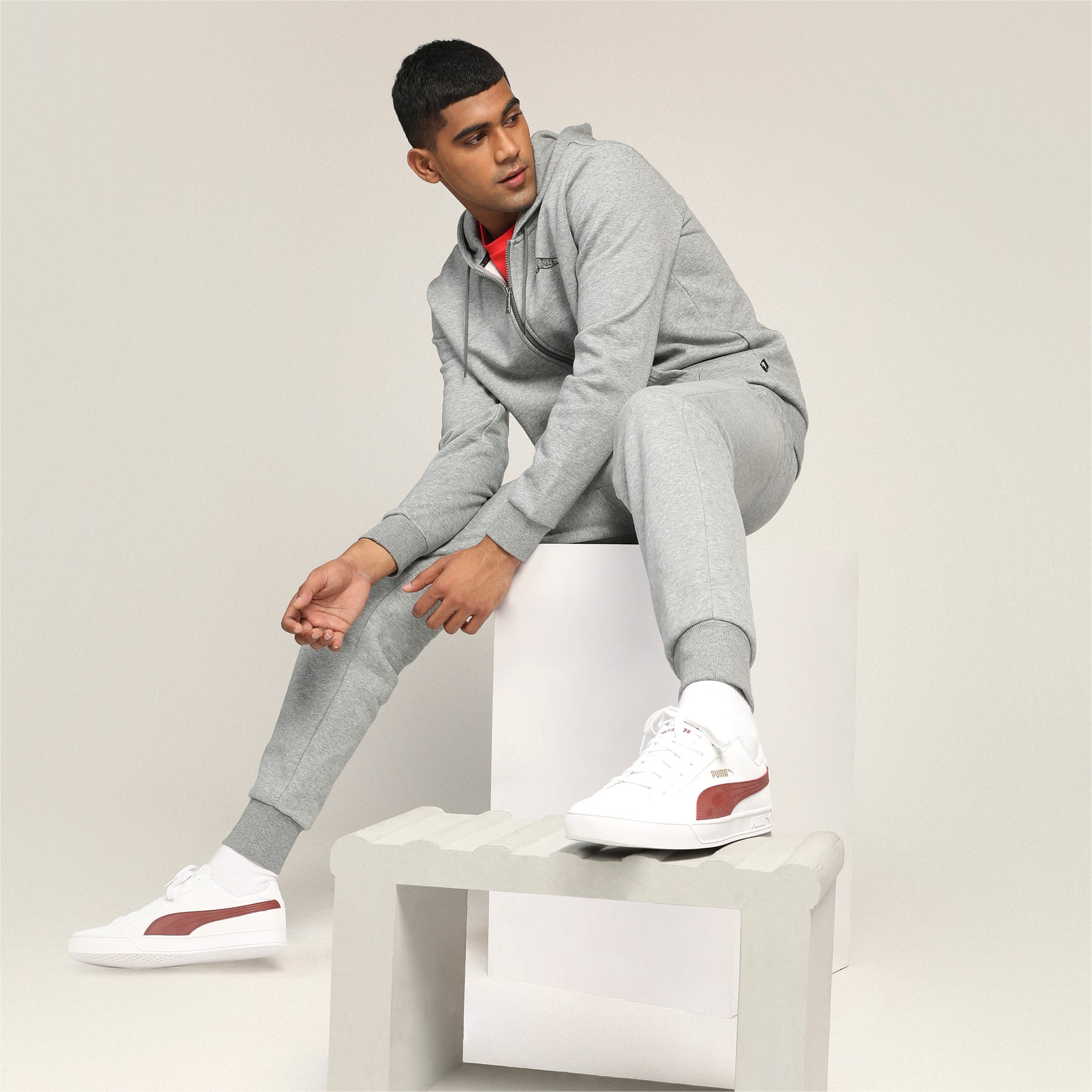 Puma smash vulc white sneakers