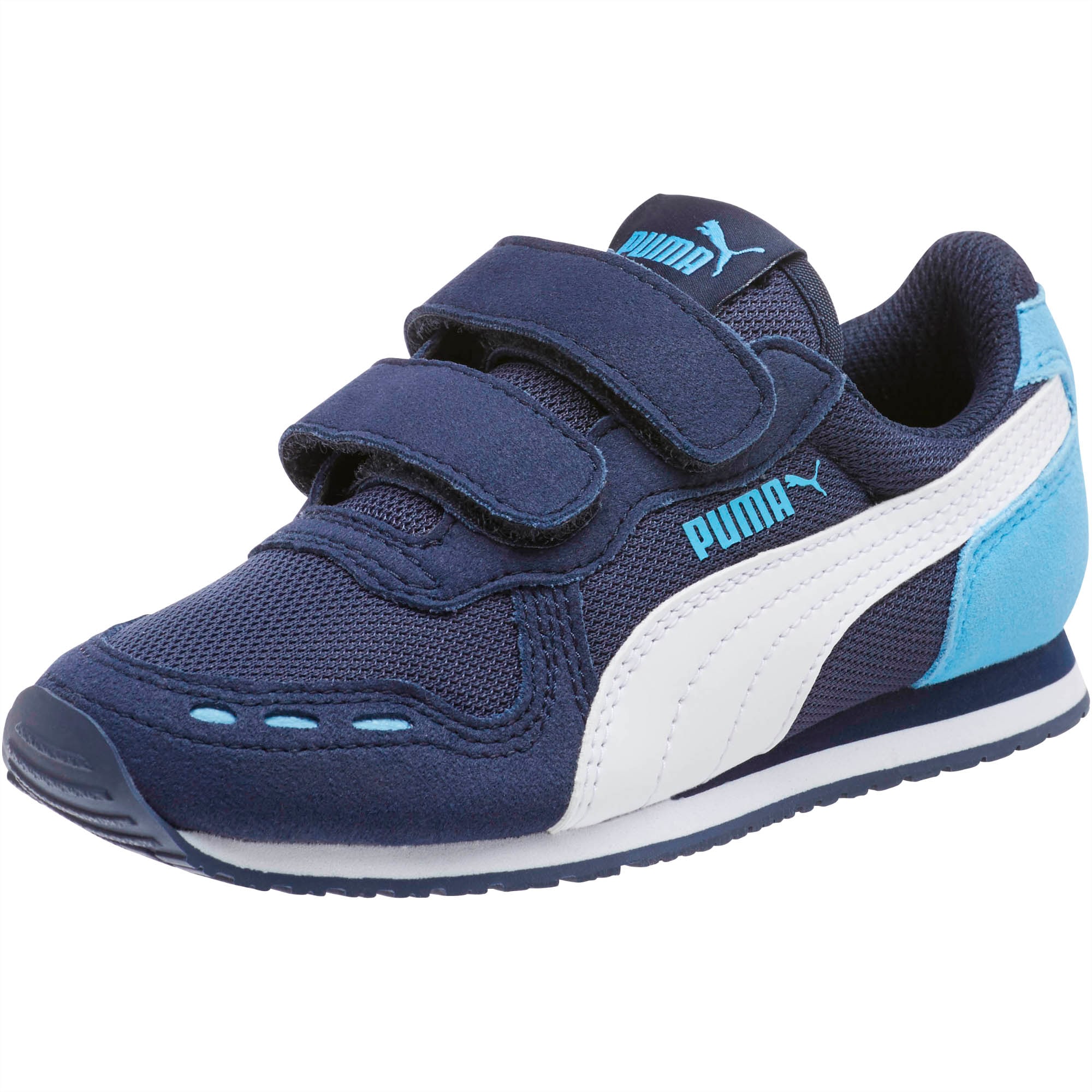 puma kids cabana racer mesh velcro sneaker