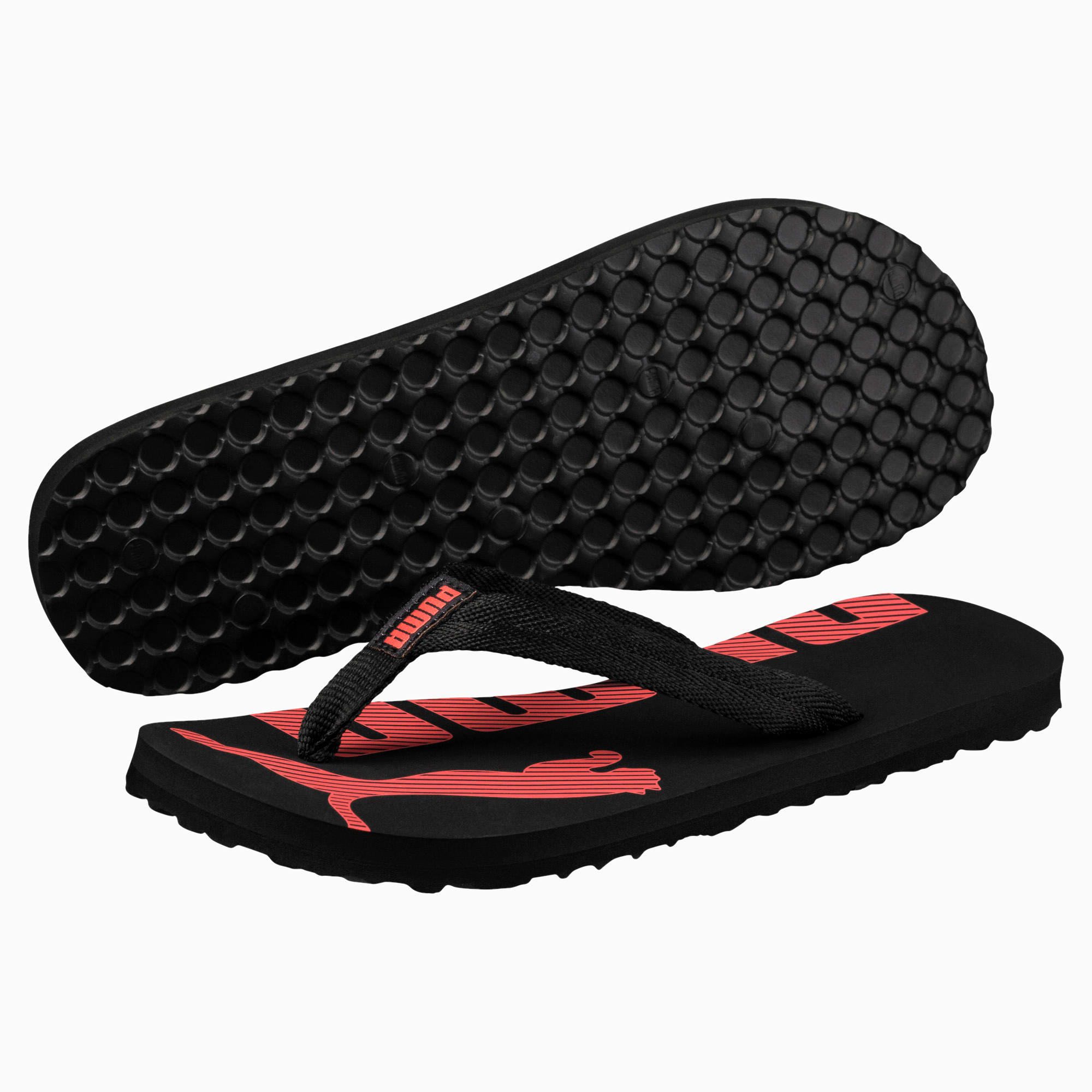Puma black cheap hot coral
