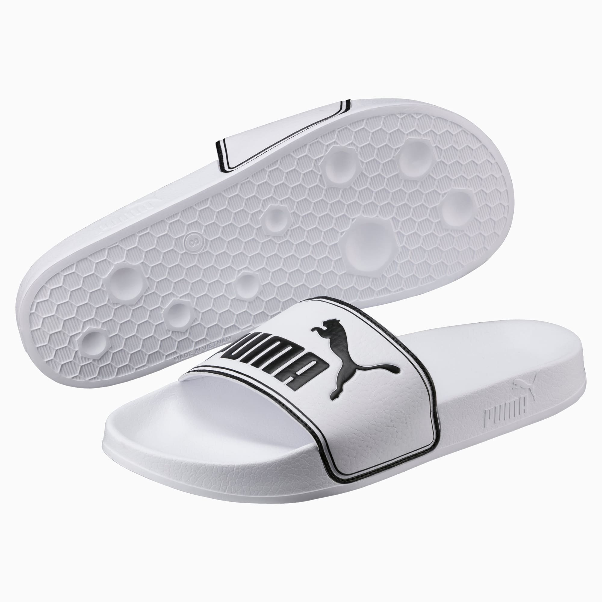Puma white leadcat jelly sandals clearance