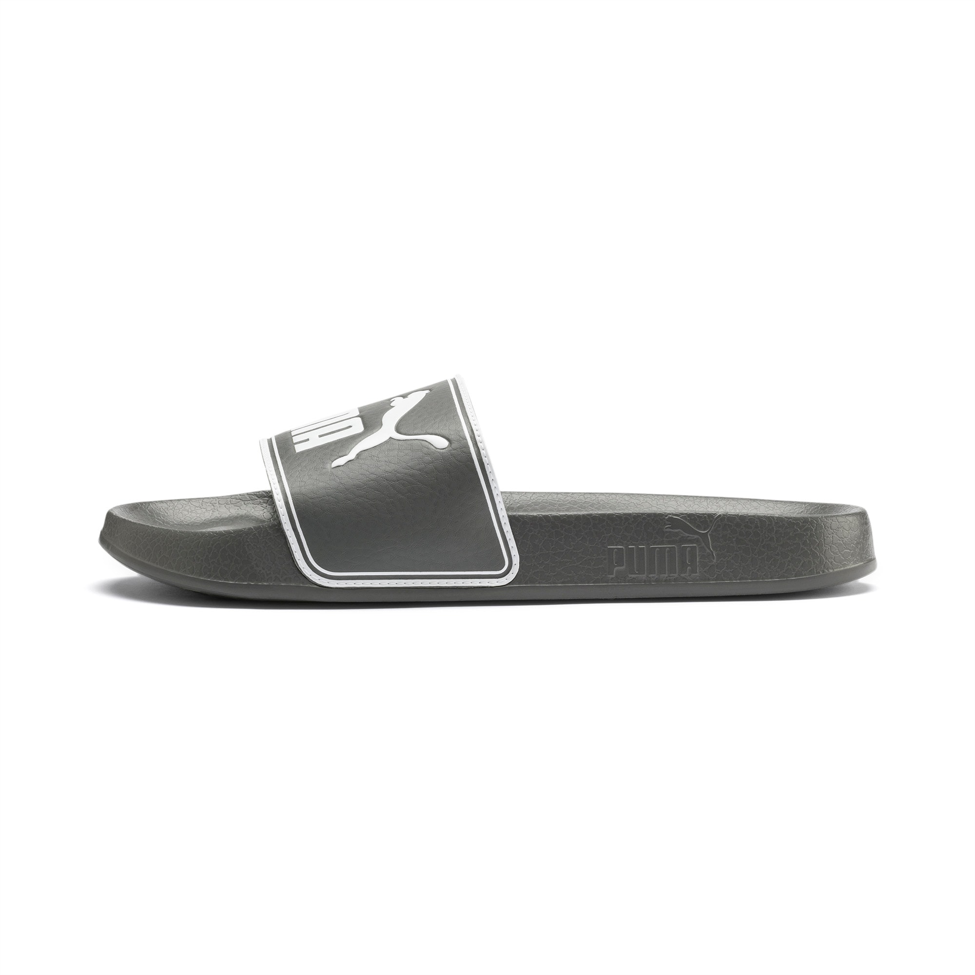 puma white clear slides